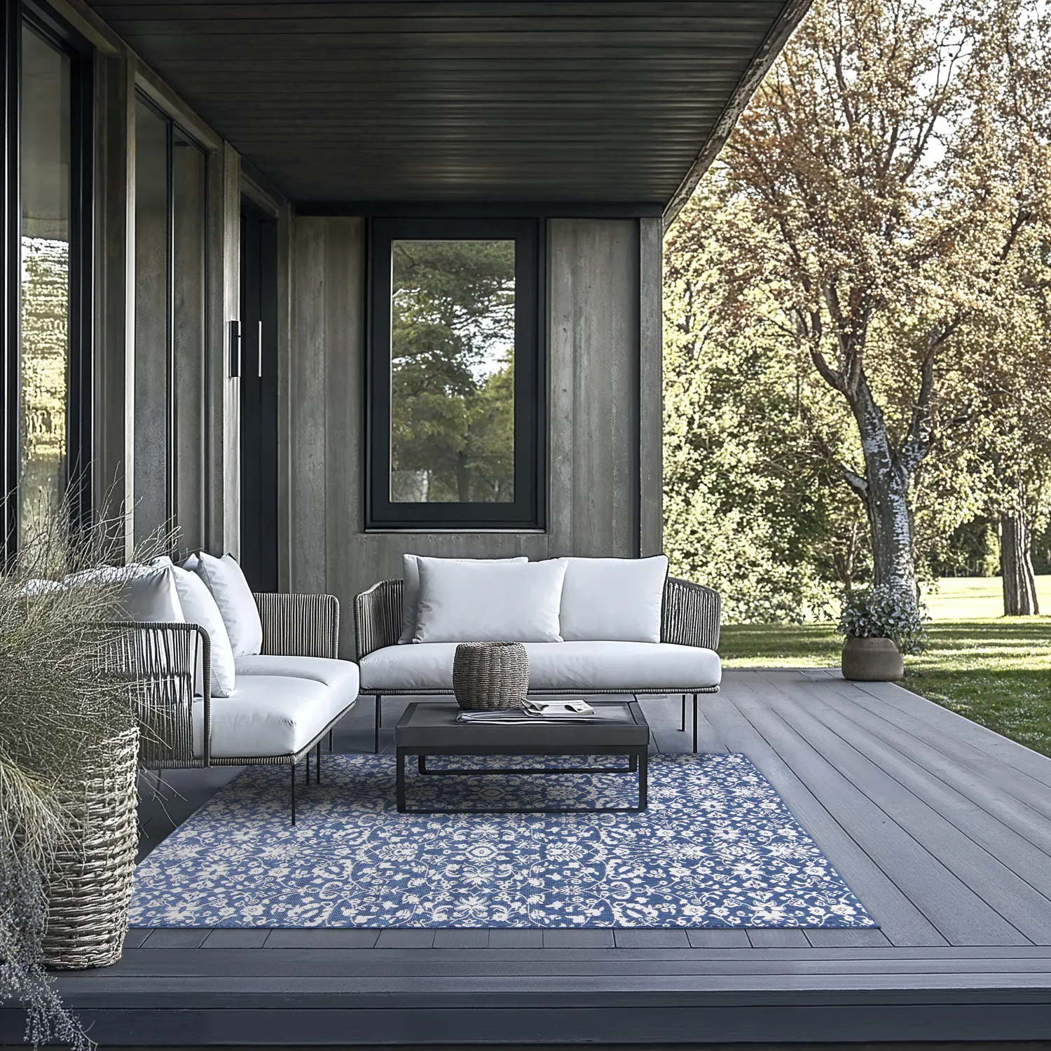 Indoor/Outdoor rug - Brussels Ocean (blue)