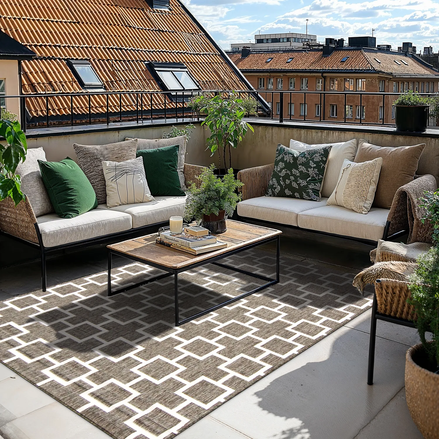 Indoor/Outdoor rug - Brussels Silver (grey)