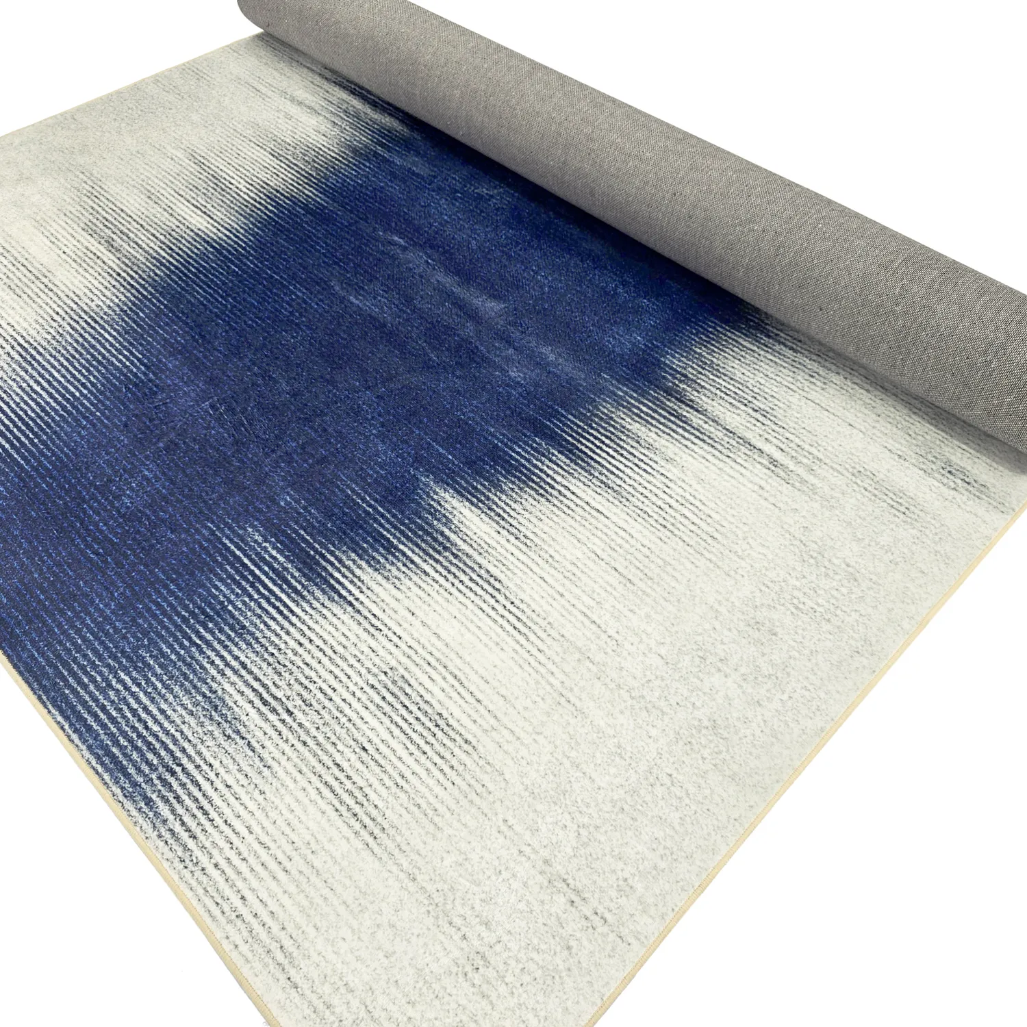 Wilton rug - Cara (white/dark blue)