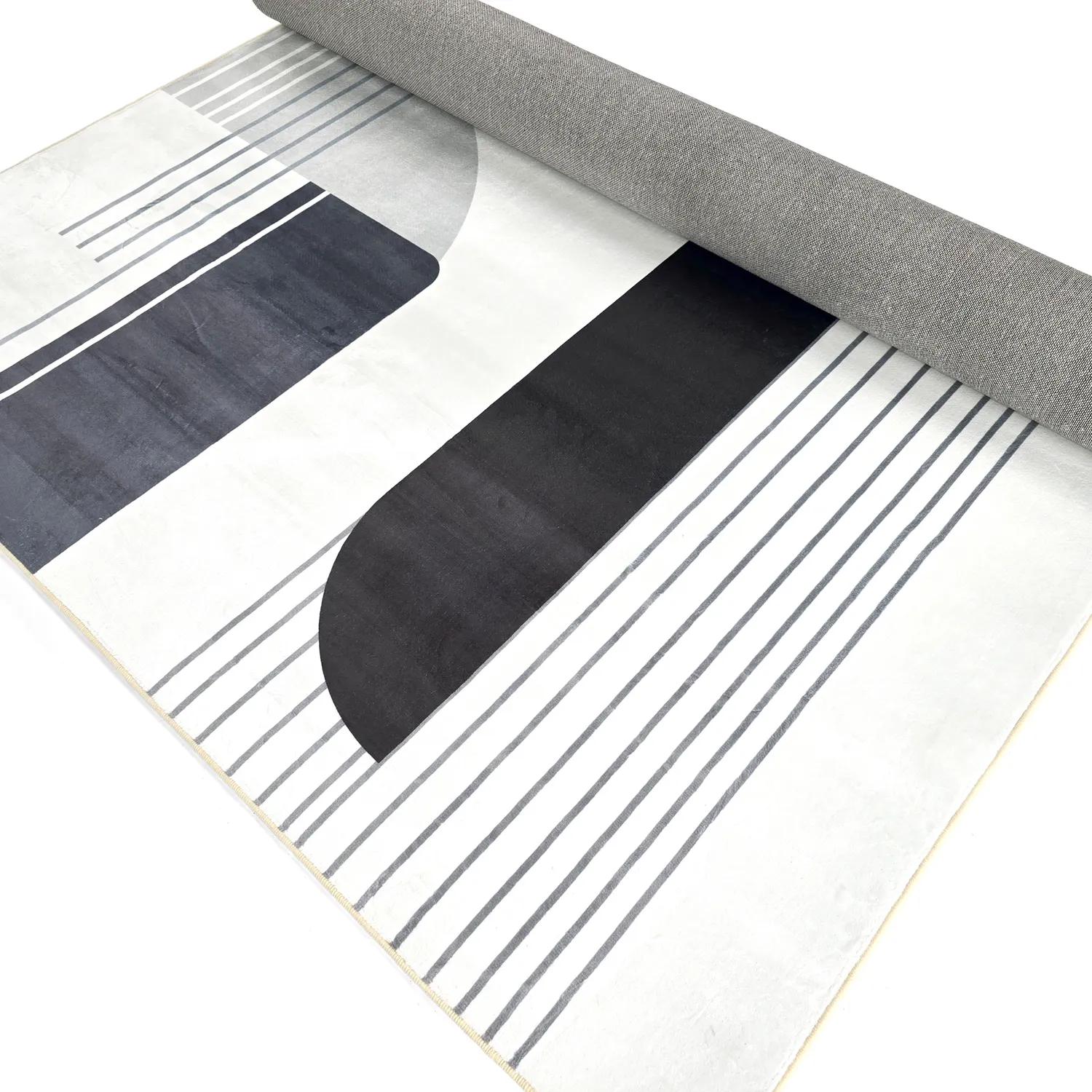 Wilton rug - Delft (white/grey/black)