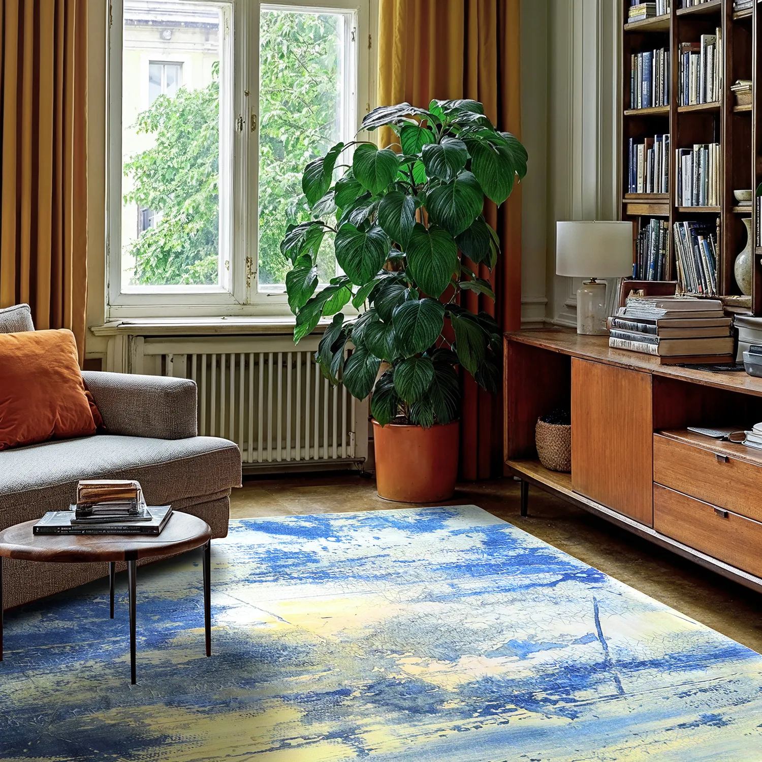 Wilton rug - Dolmio (blue/multi)