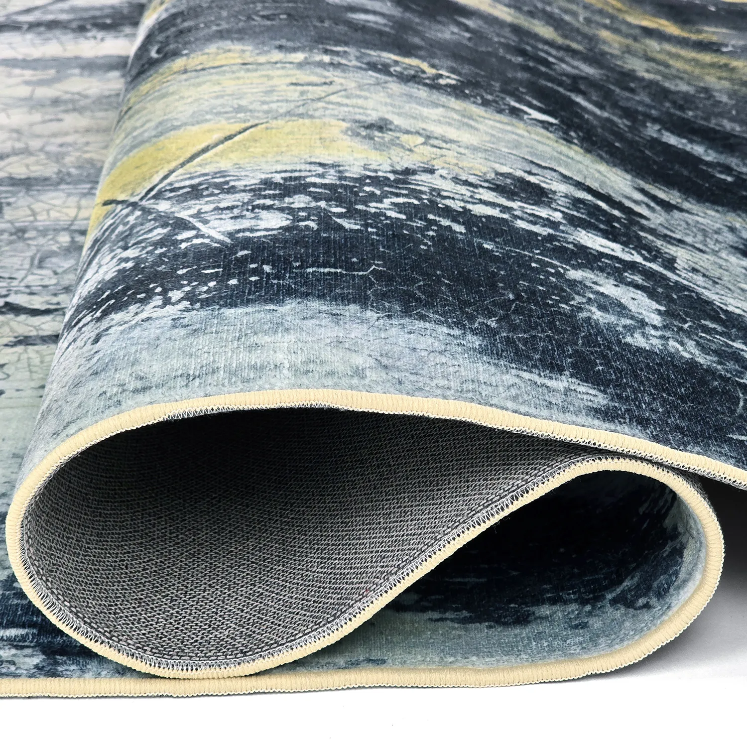 Wilton rug - Dolmio (black/yellow)
