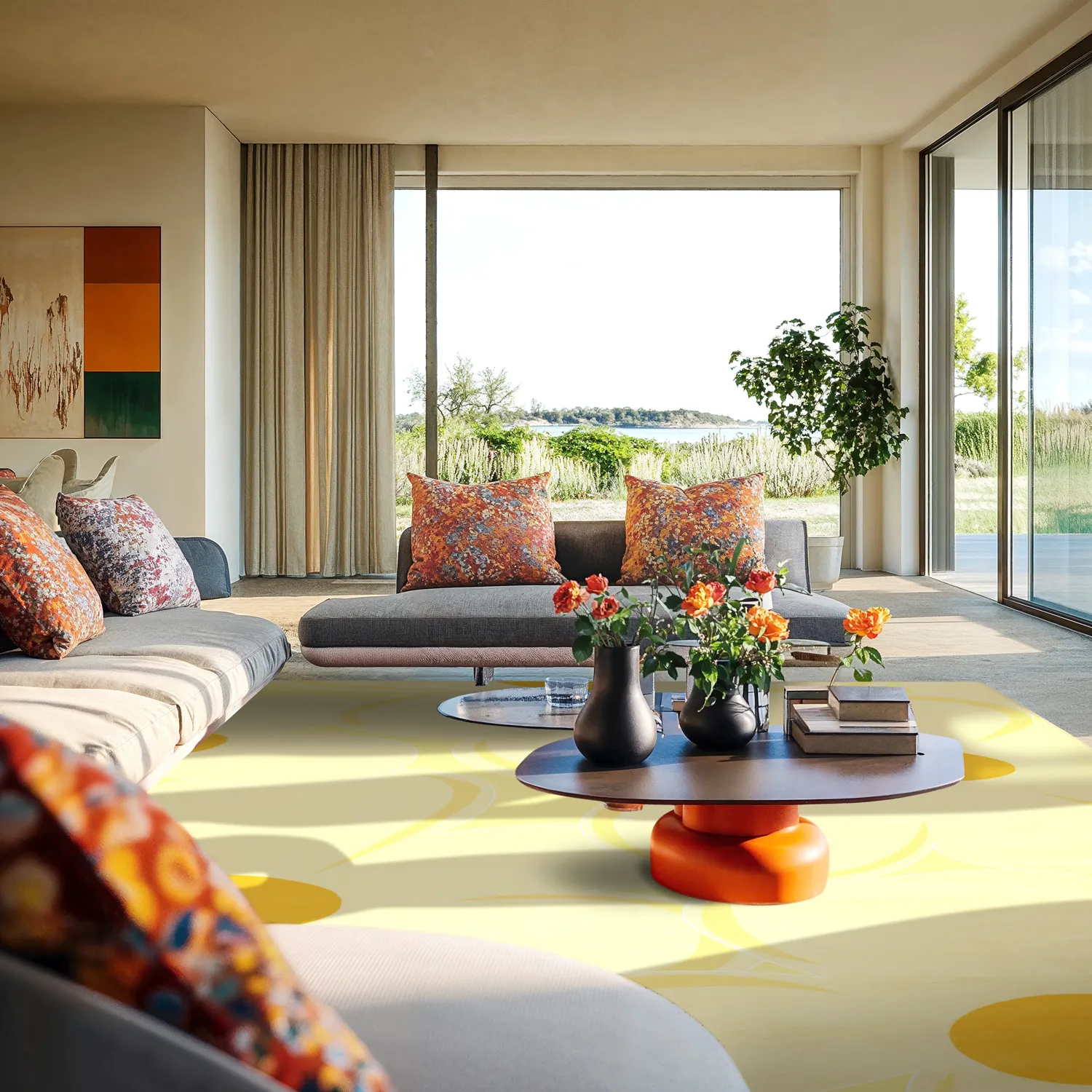 Wilton rug - Honfleur (yellow/multi)