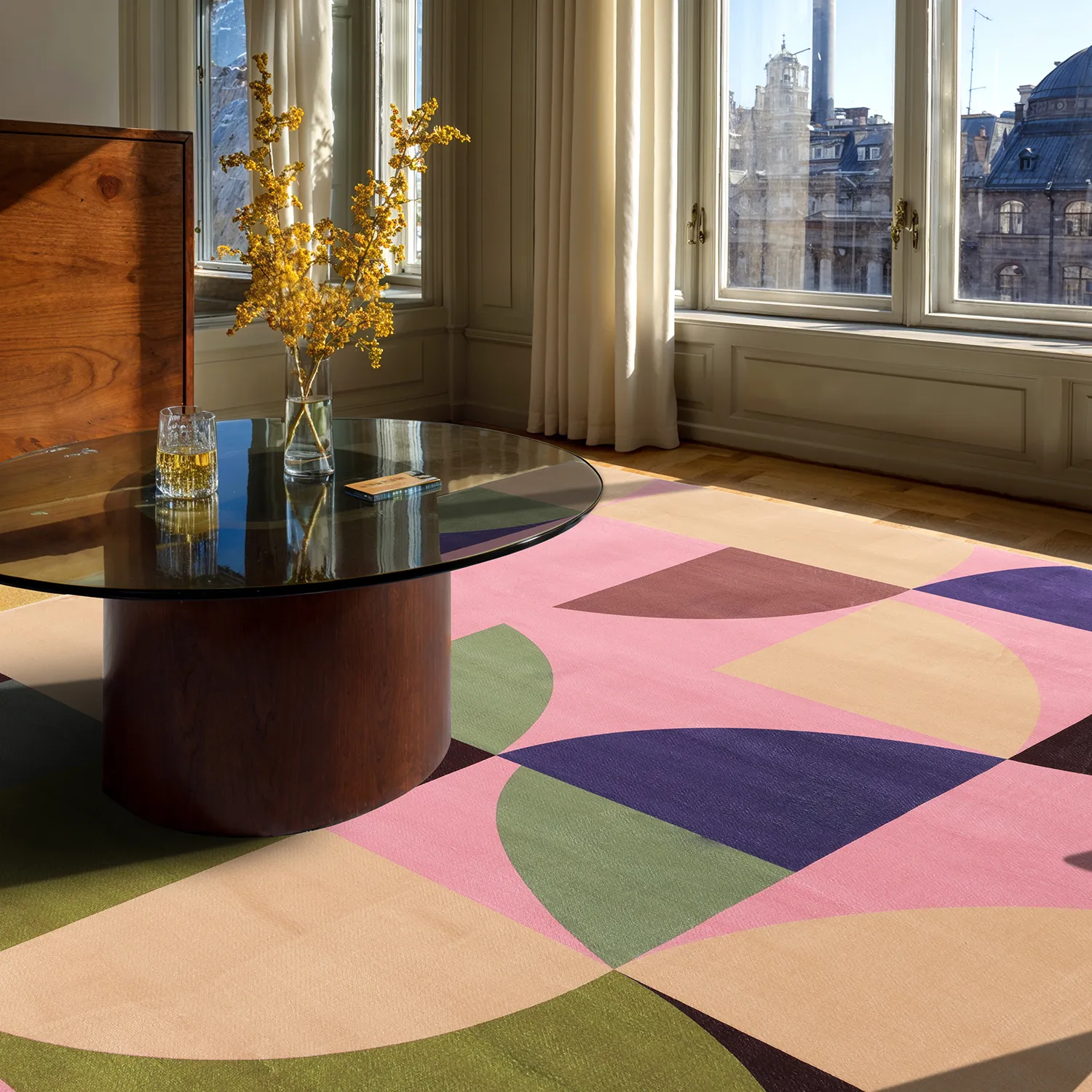 Wilton rug - Kalami (pink/multi)