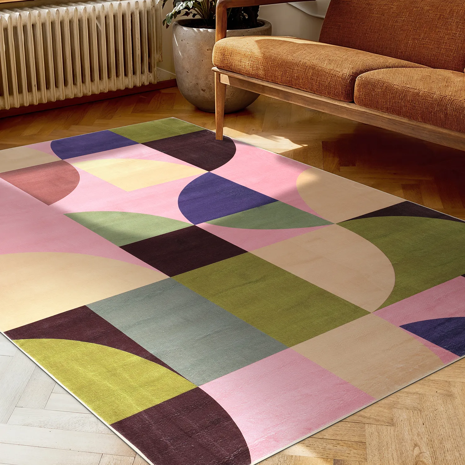 Wilton rug - Kalami (pink/multi)