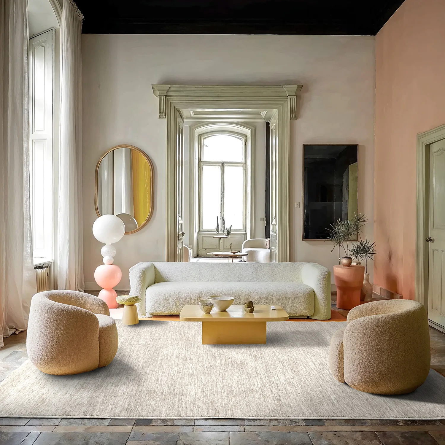 Wilton rug - Kither (dark beige)