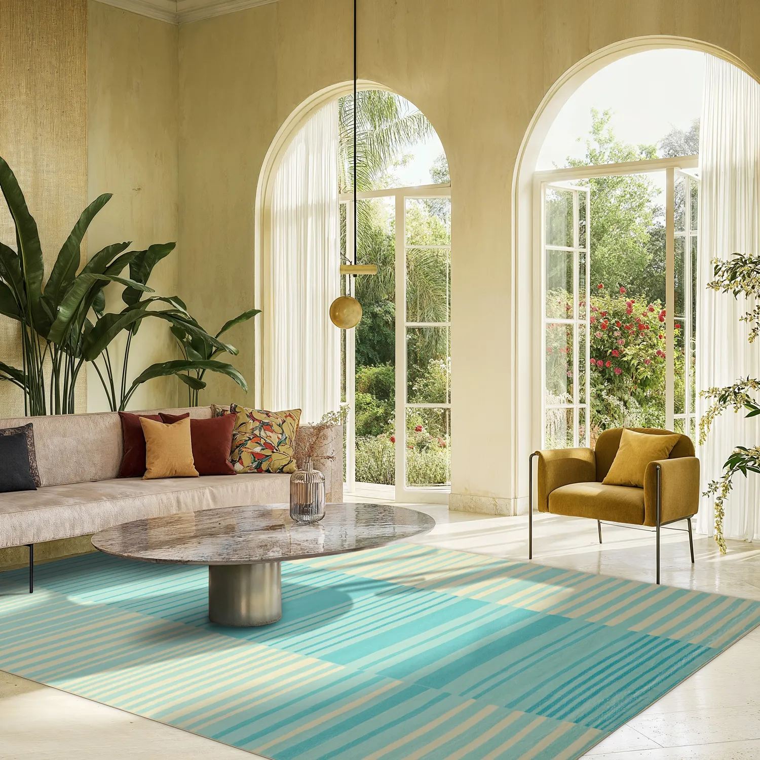 Wilton rug - Lorne (turquoise)