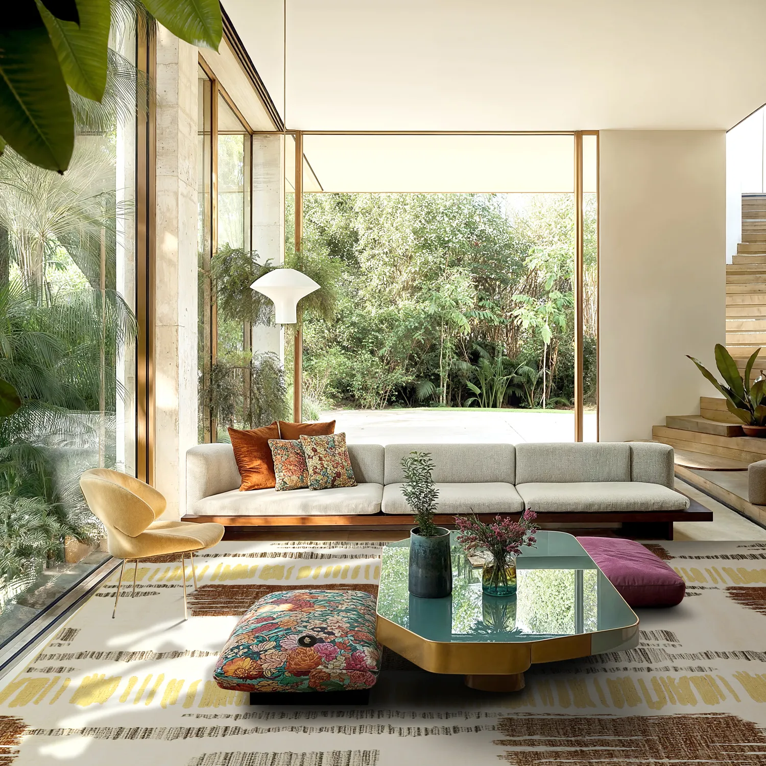 Wilton rug - Lucerne (brown/multi)