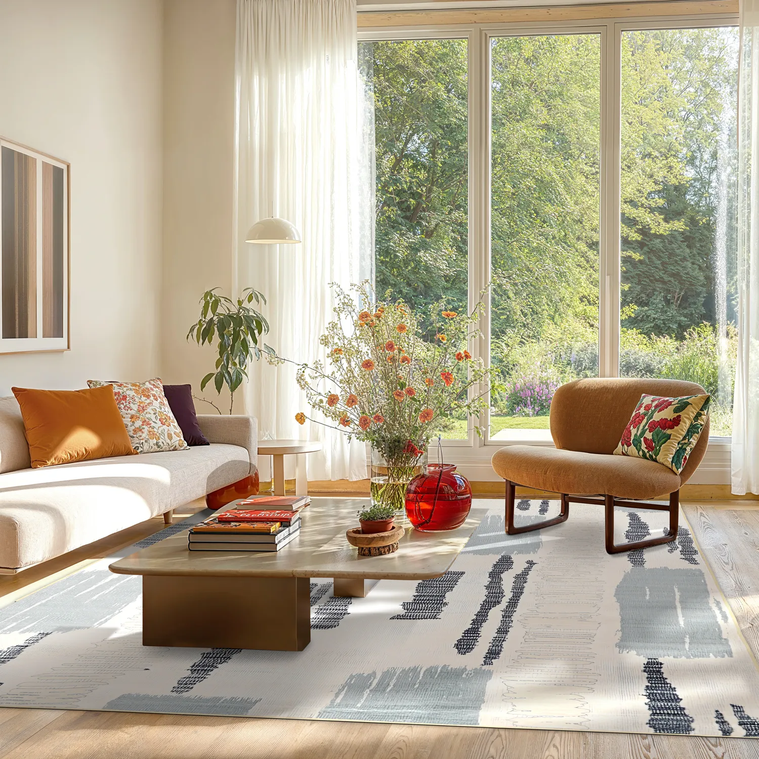 Wilton rug - Lucerne (grey/multi)