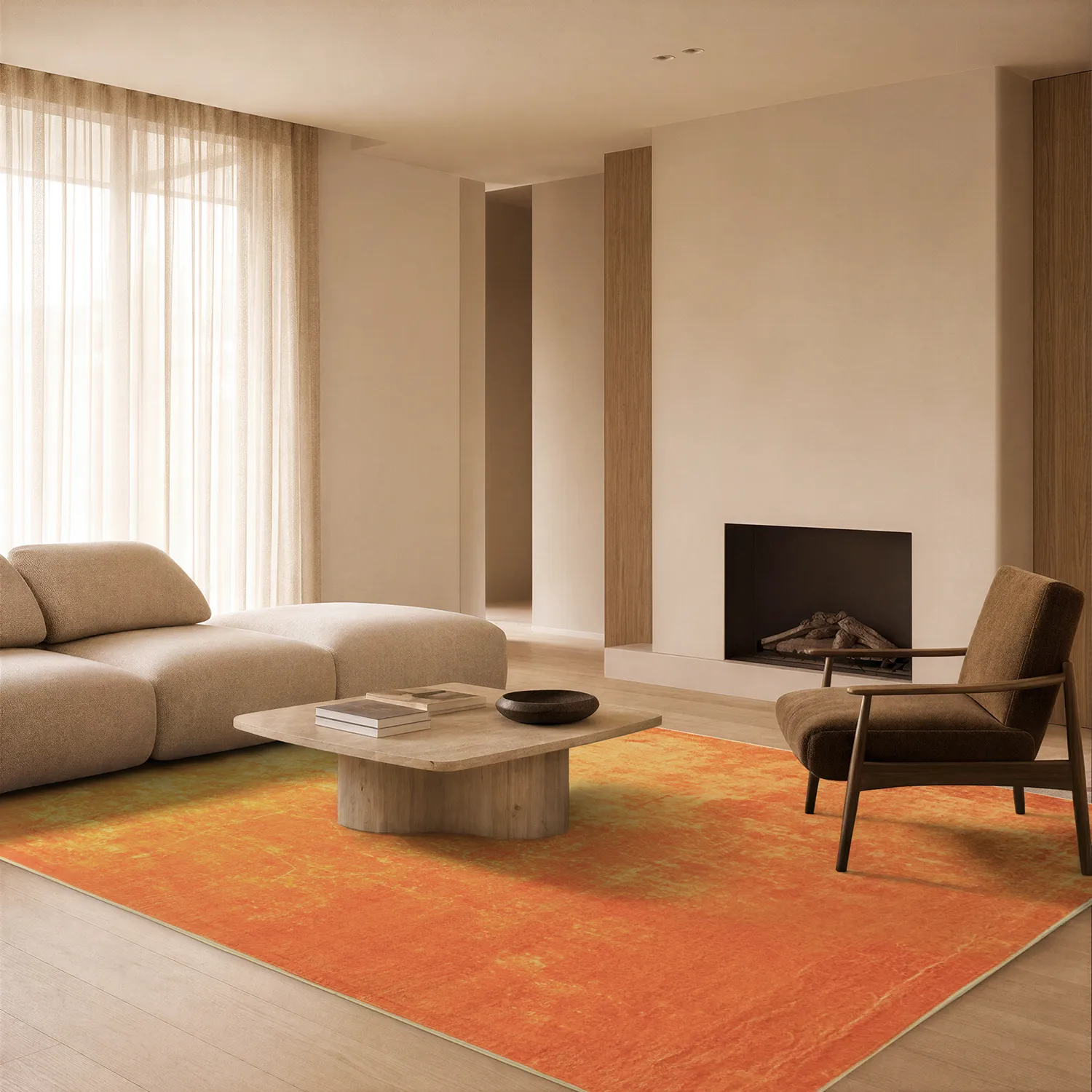 Wilton rug - Lynton (orange)