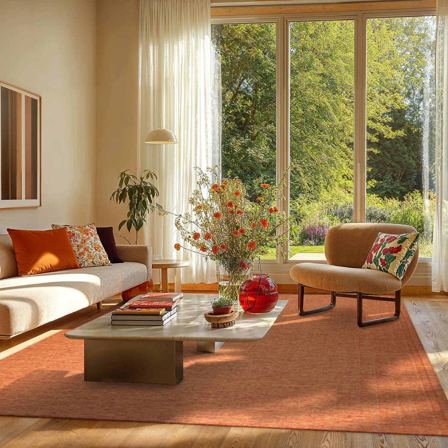 Indoor/Outdoor rug - Monsanto (orange)