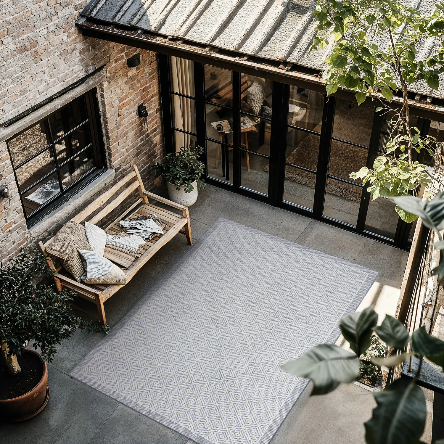 Indoor/Outdoor rug - Monsaraz (grey)