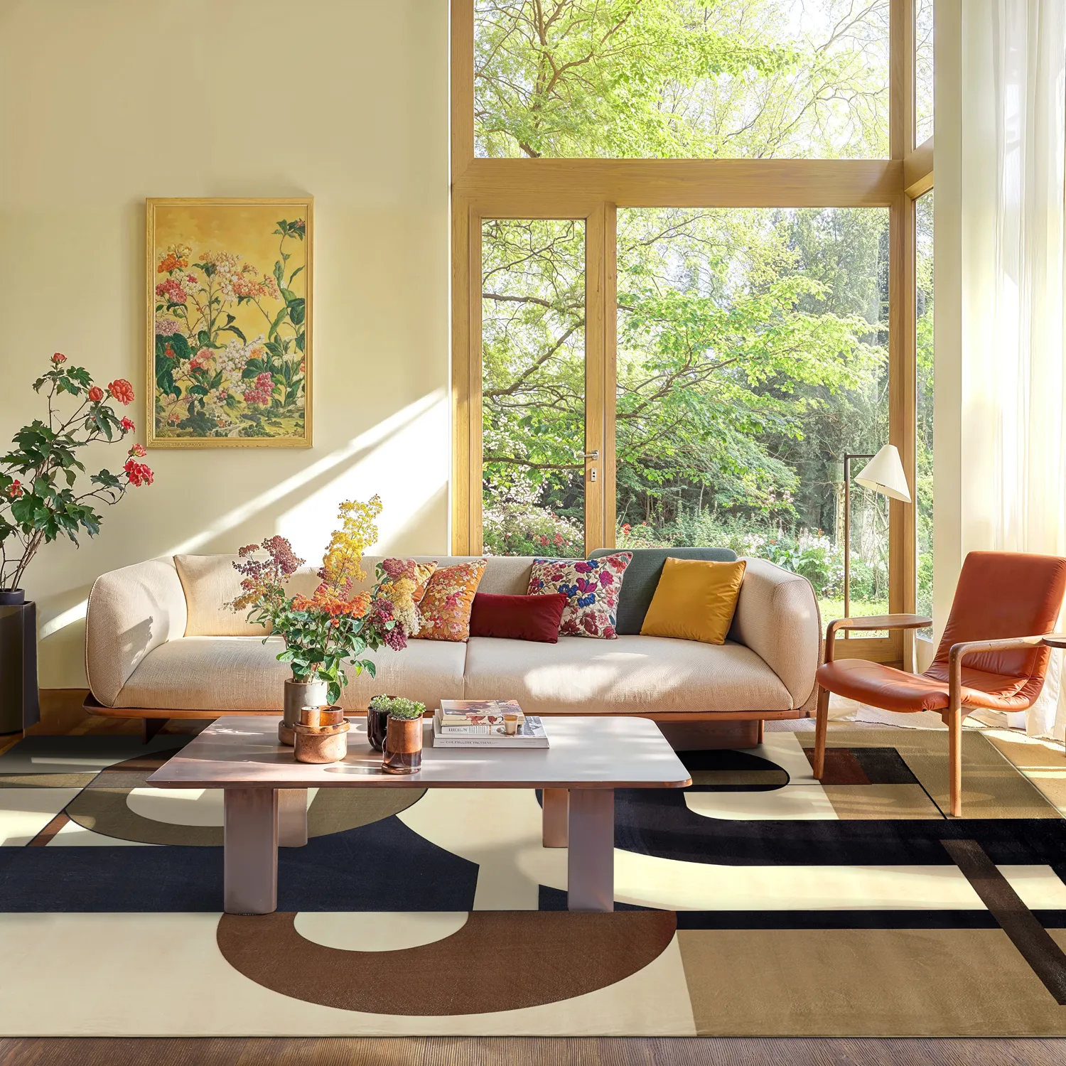 Wilton rug - Nysa (brown/multi)