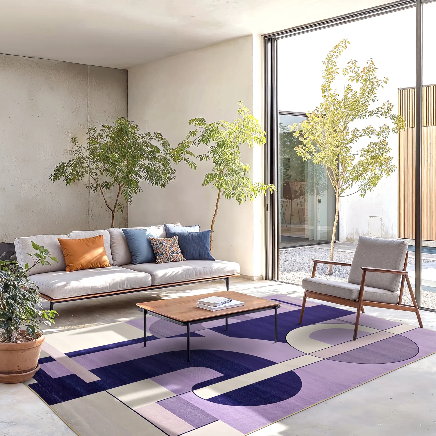 Wilton rug - Nysa (purple/multi)