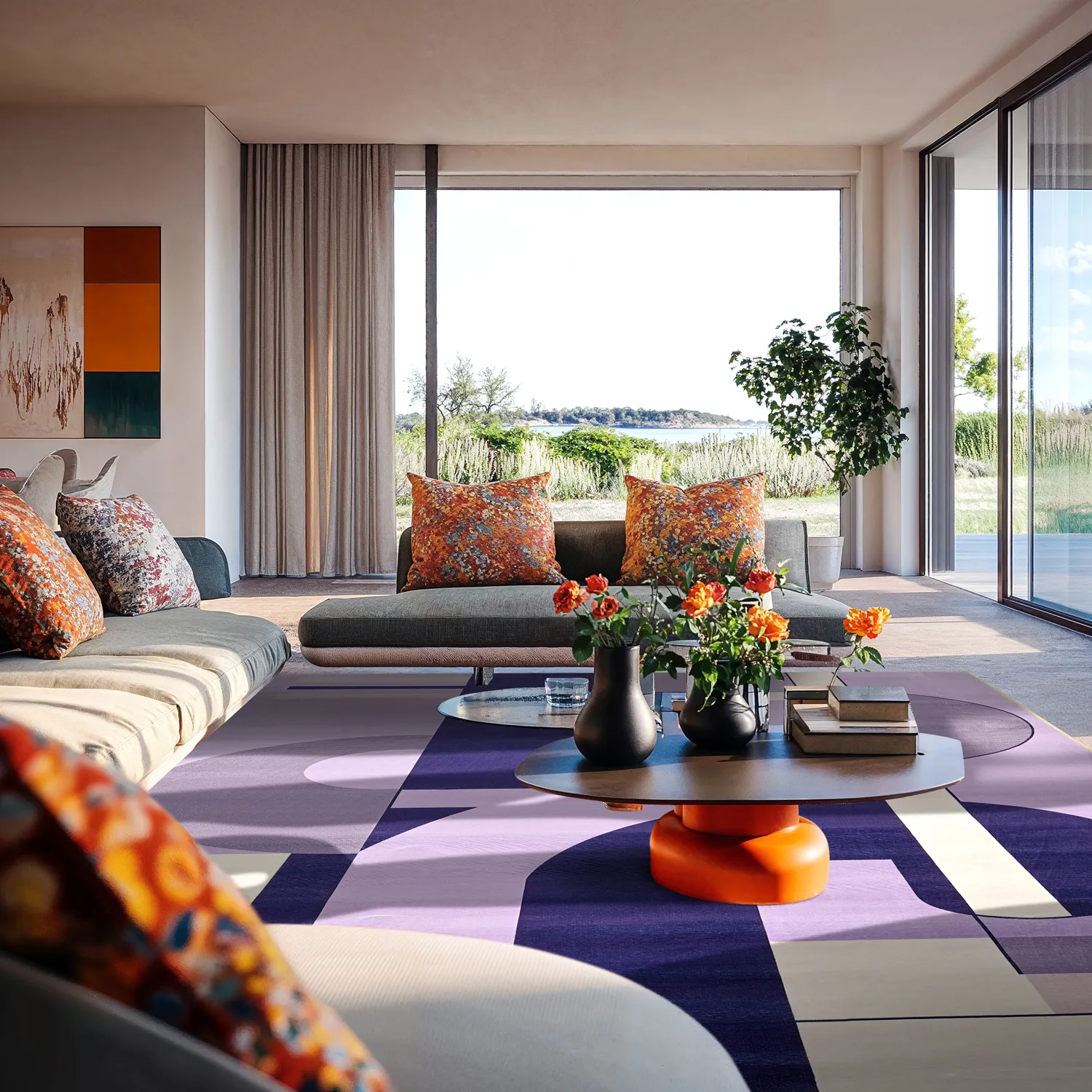 Wilton rug - Nysa (purple/multi)