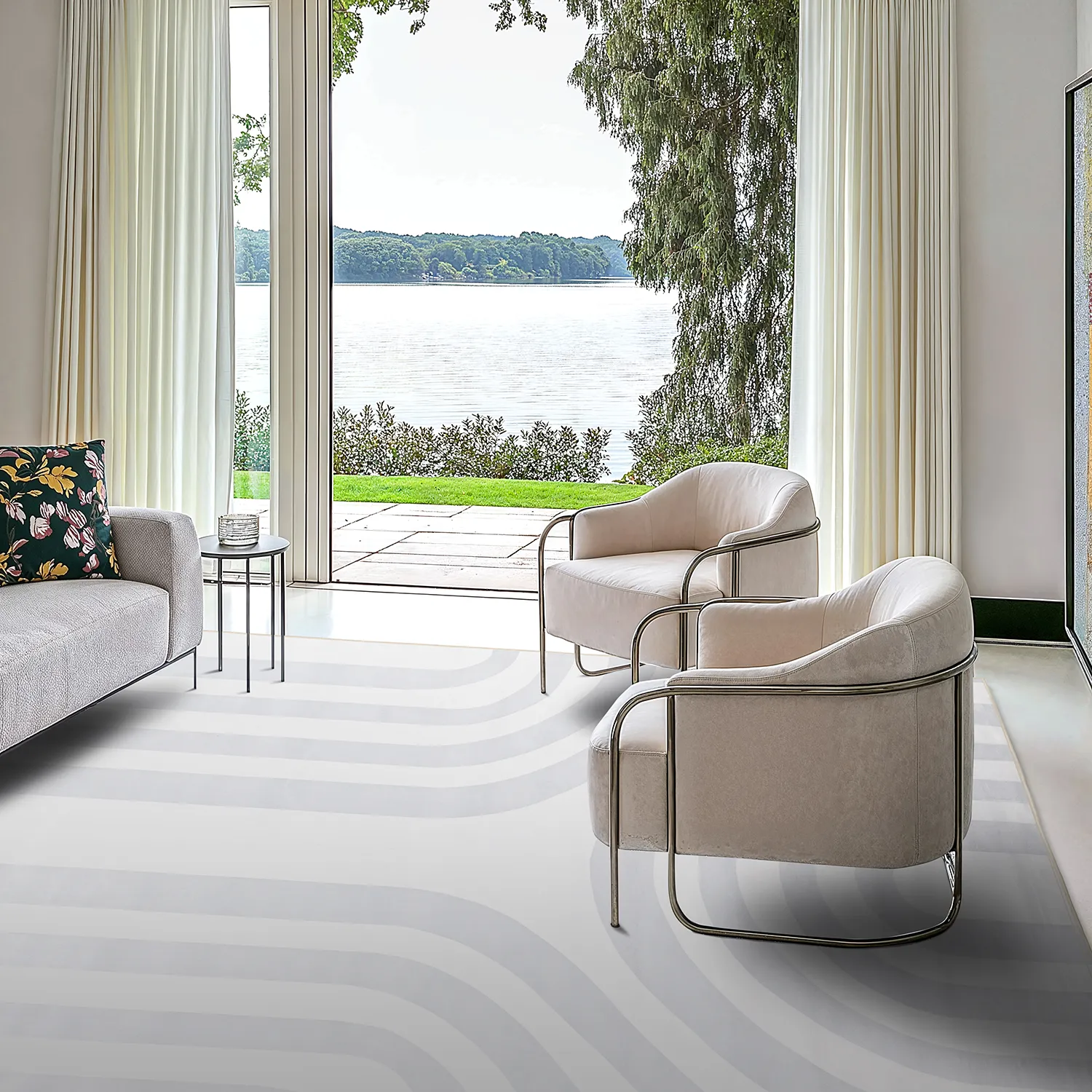 Wilton rug - Obidos (grey/white)