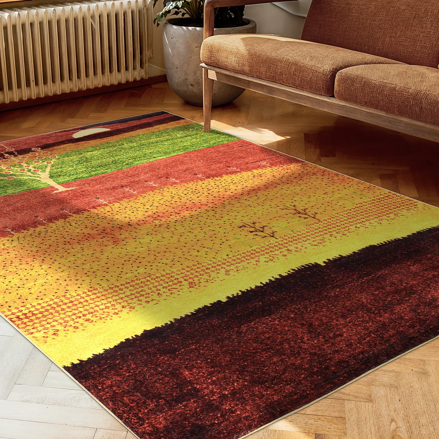 Wilton rug - Oia (red/multi)