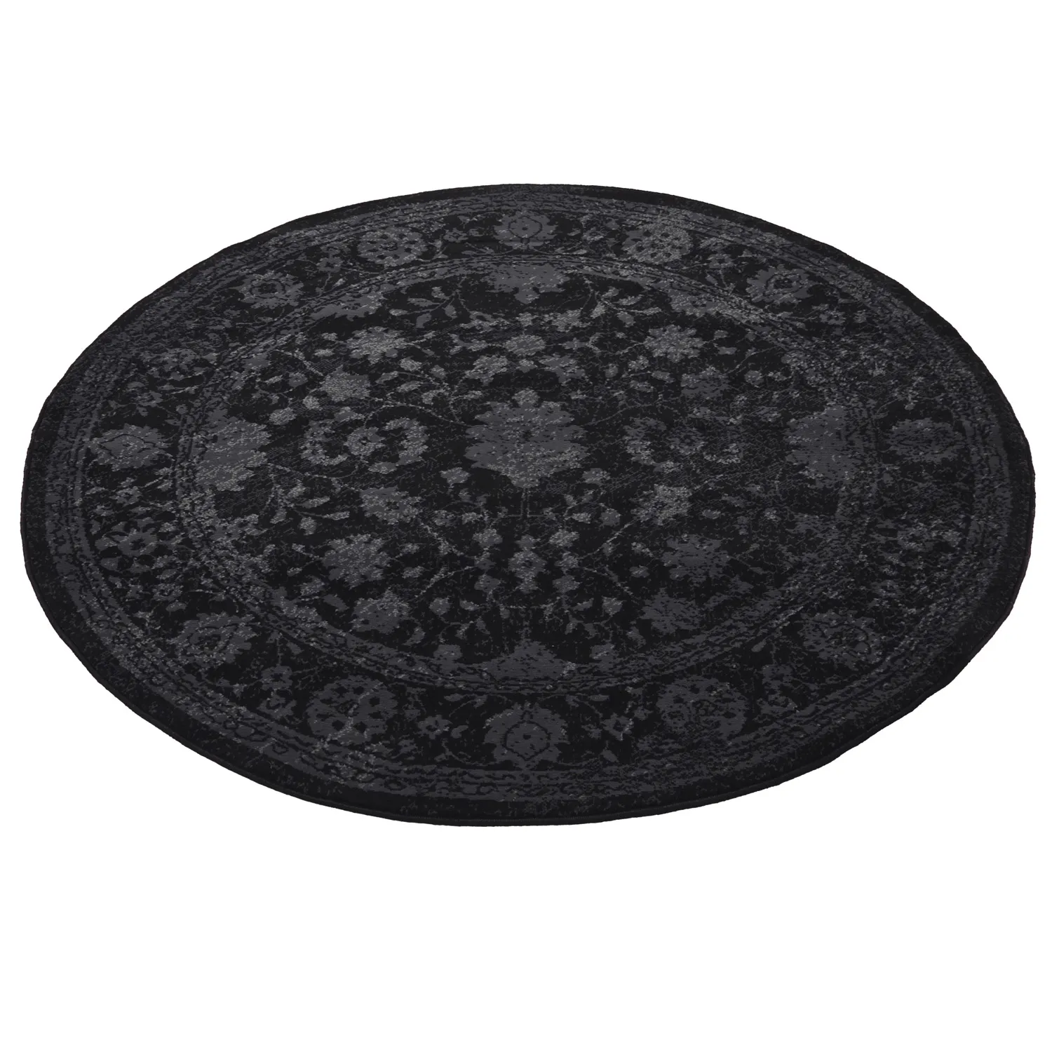 Round rug - Peking Majestic (black)