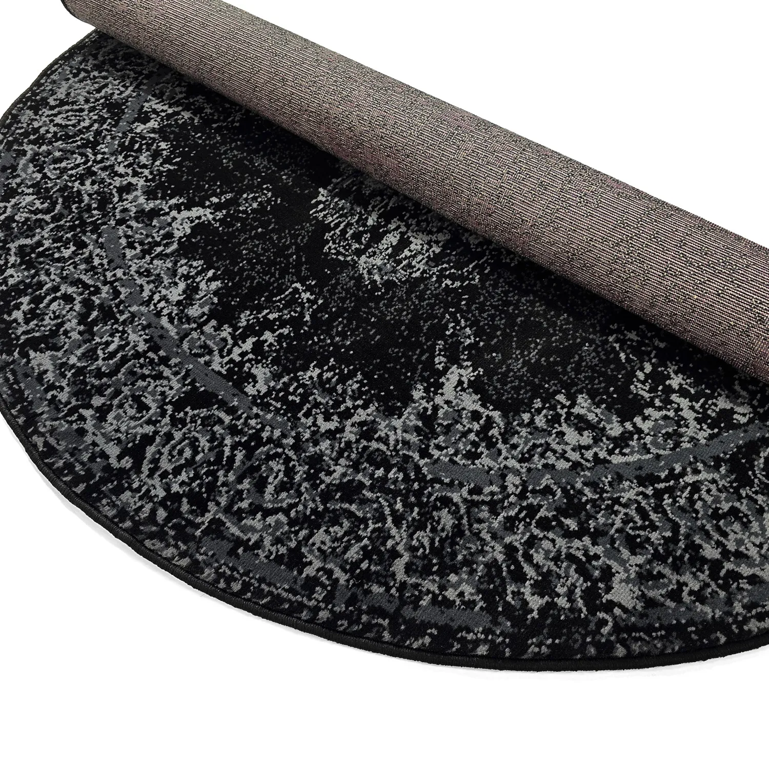 Round rug - Peking (black)