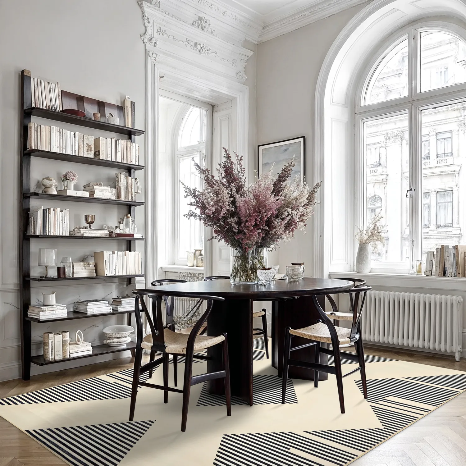 Wilton rug - Pucon (black/cream)