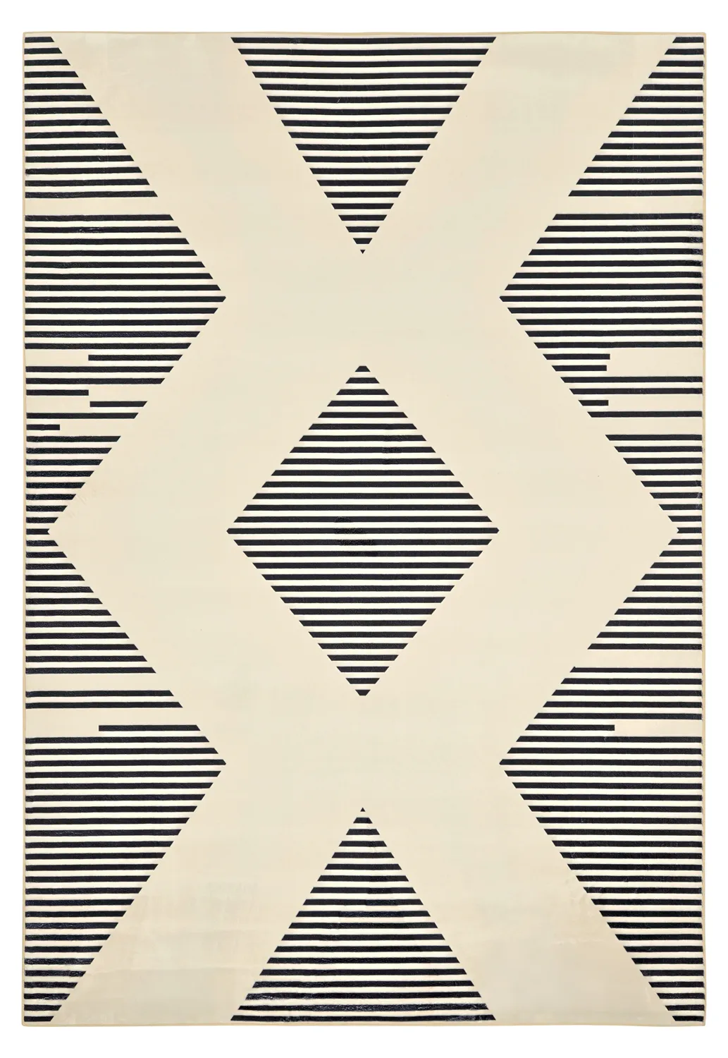 Wilton rug - Pucon (black/cream)