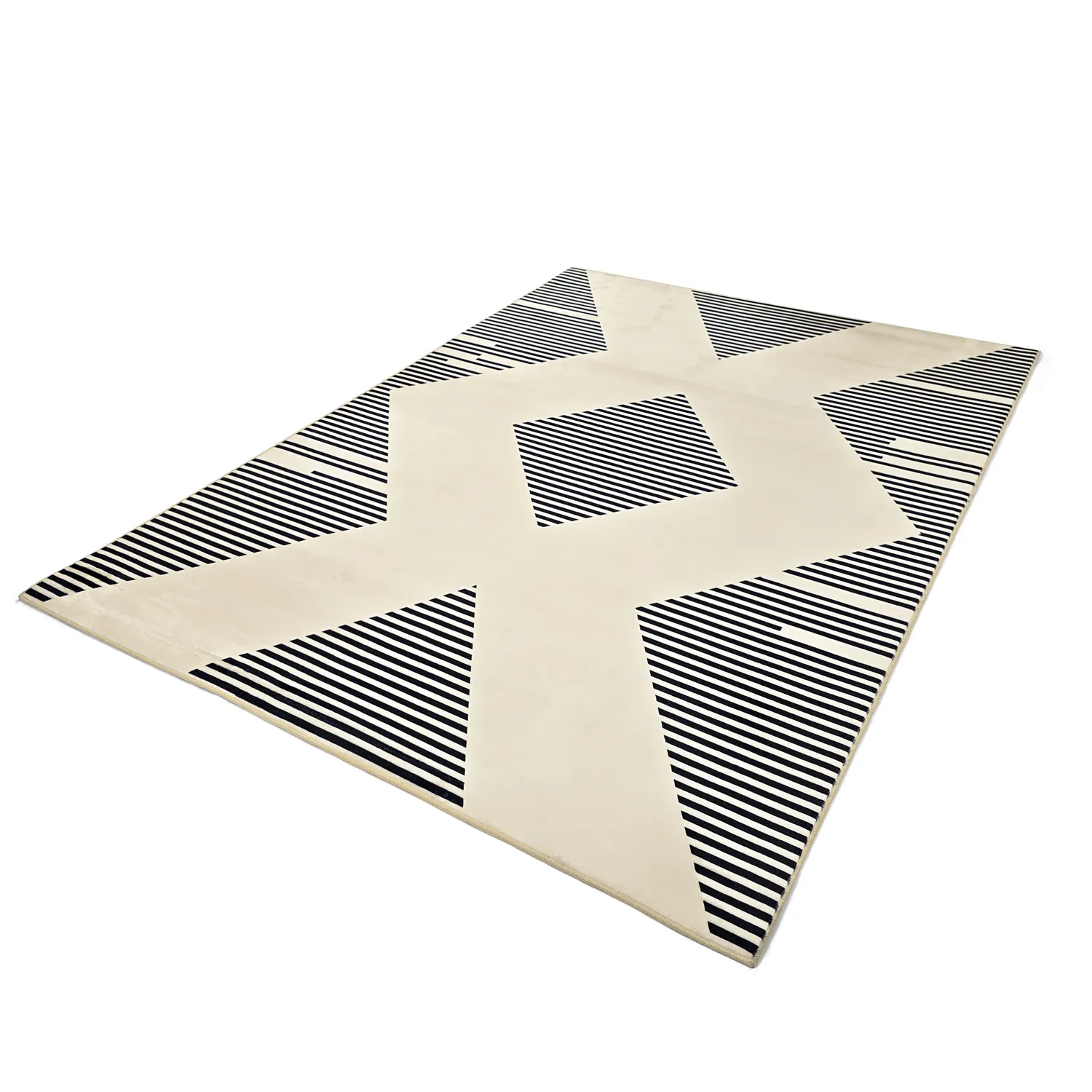 Wilton rug - Pucon (black/cream)