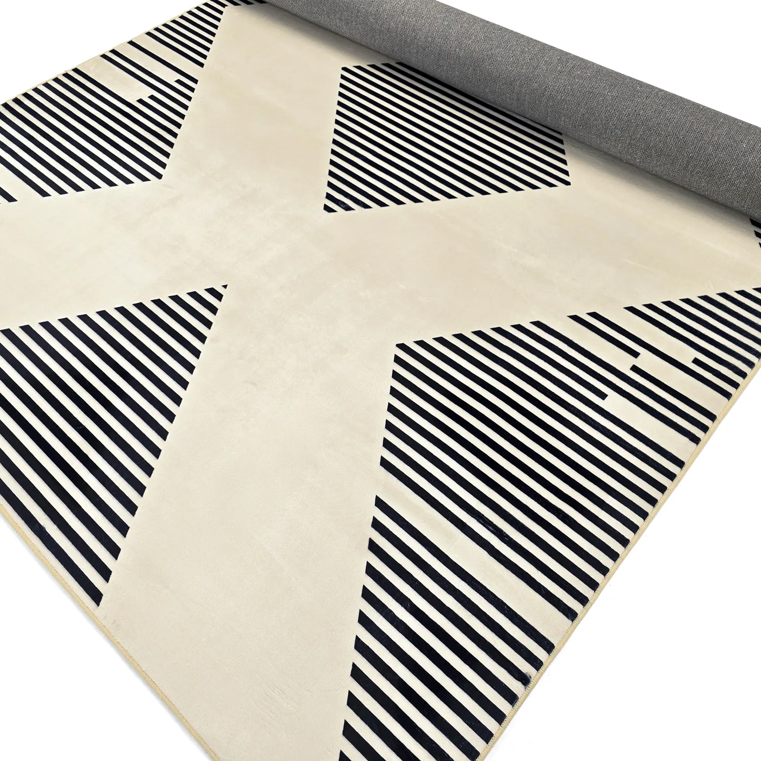 Wilton rug - Pucon (black/cream)