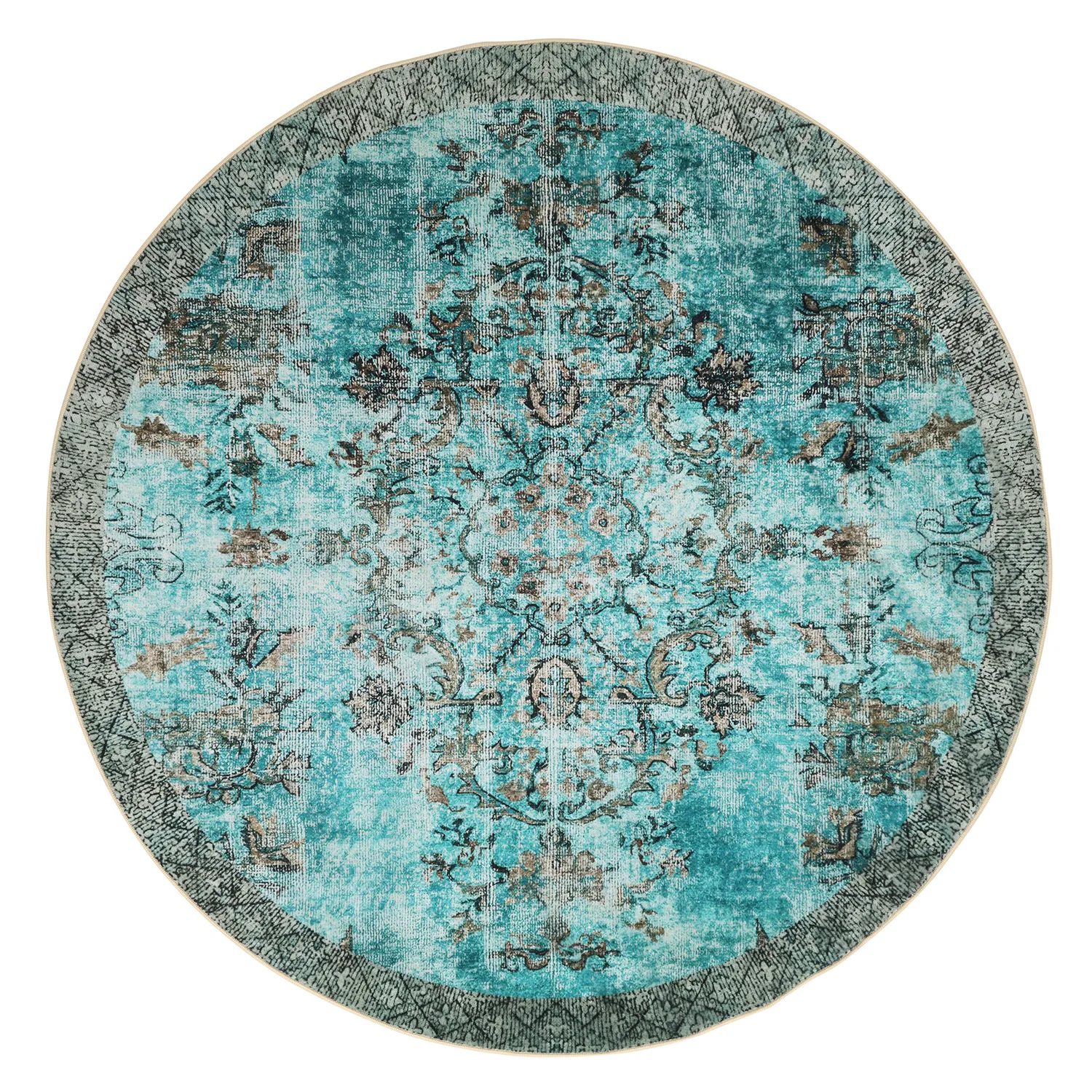Round rug - Rosalie (blue)