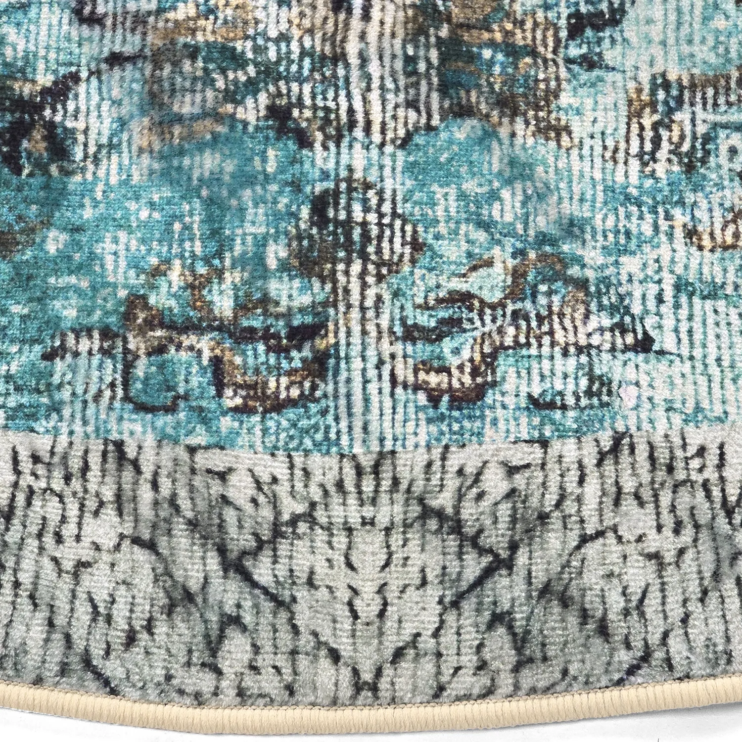 Round rug - Rosalie (blue)