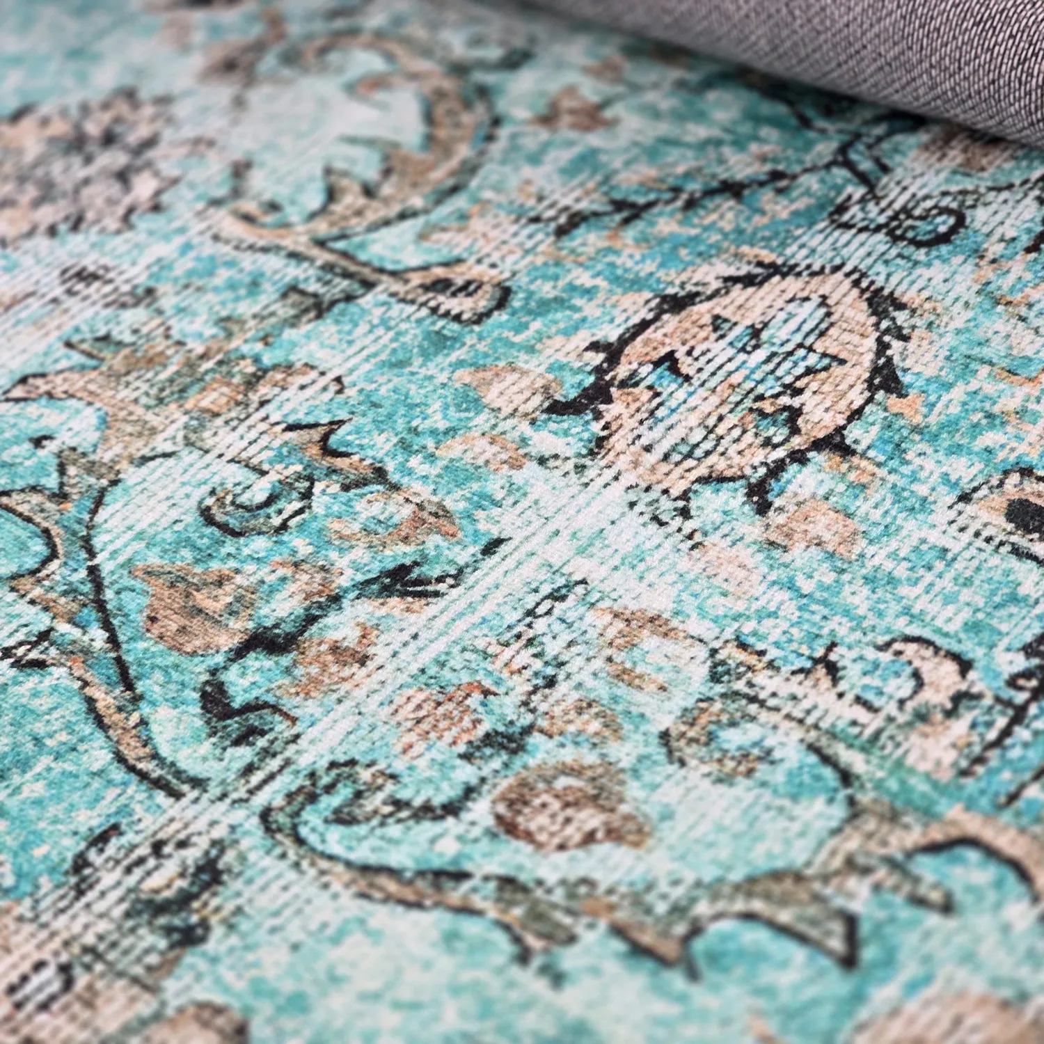 Round rug - Rosalie (blue)