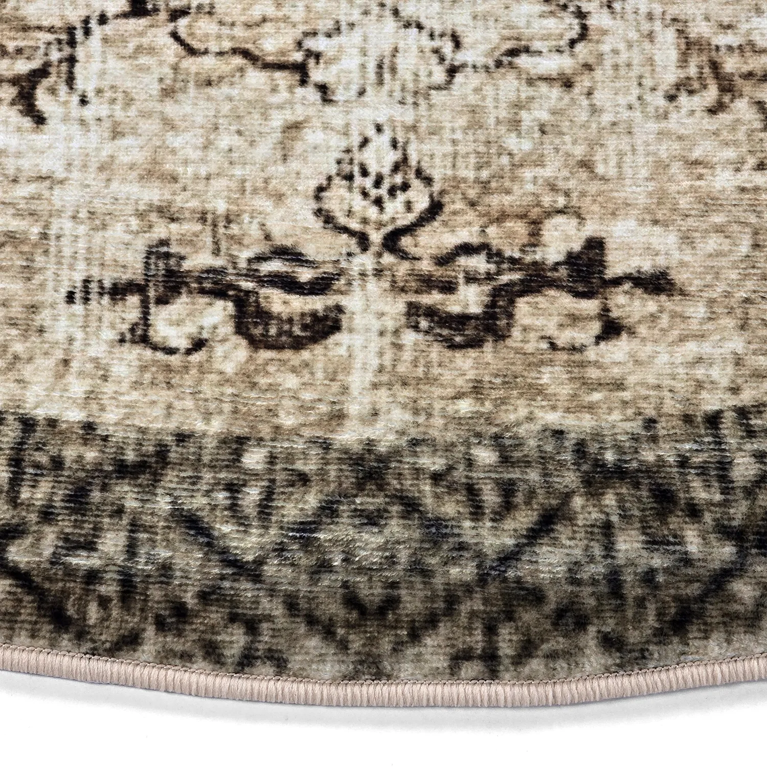 Round rug - Rosalie (brown)