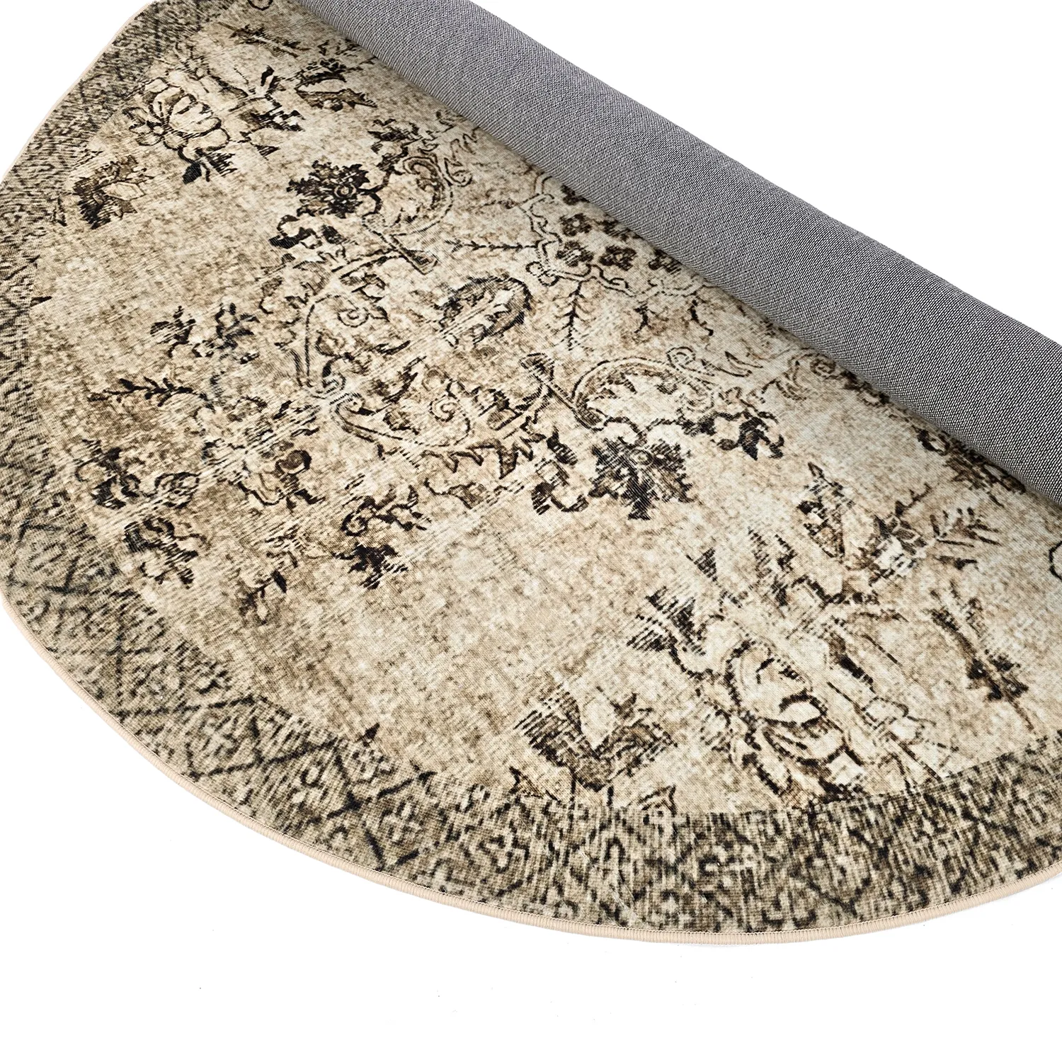 Round rug - Rosalie (brown)
