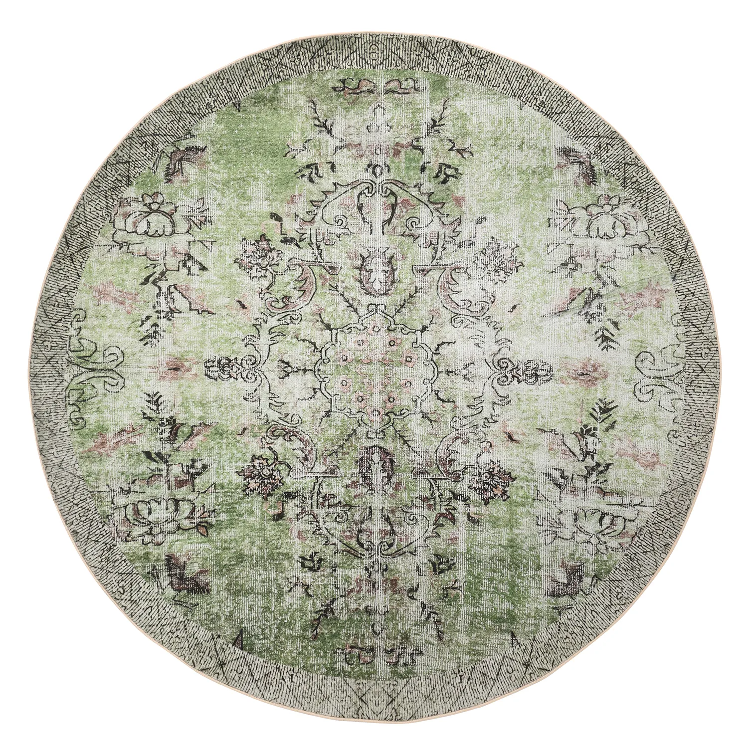 Round rug - Rosalie (green)