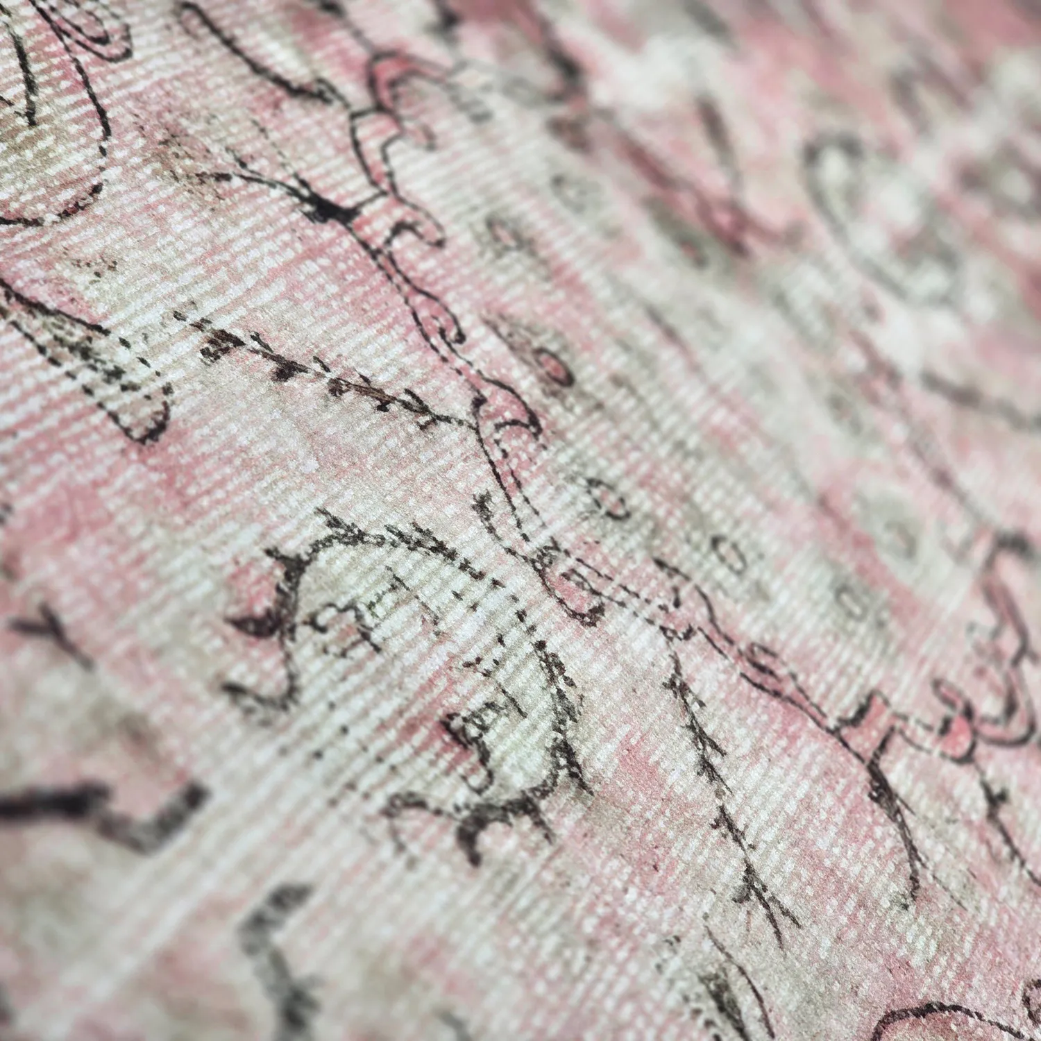 Round rug - Rosalie (pink)