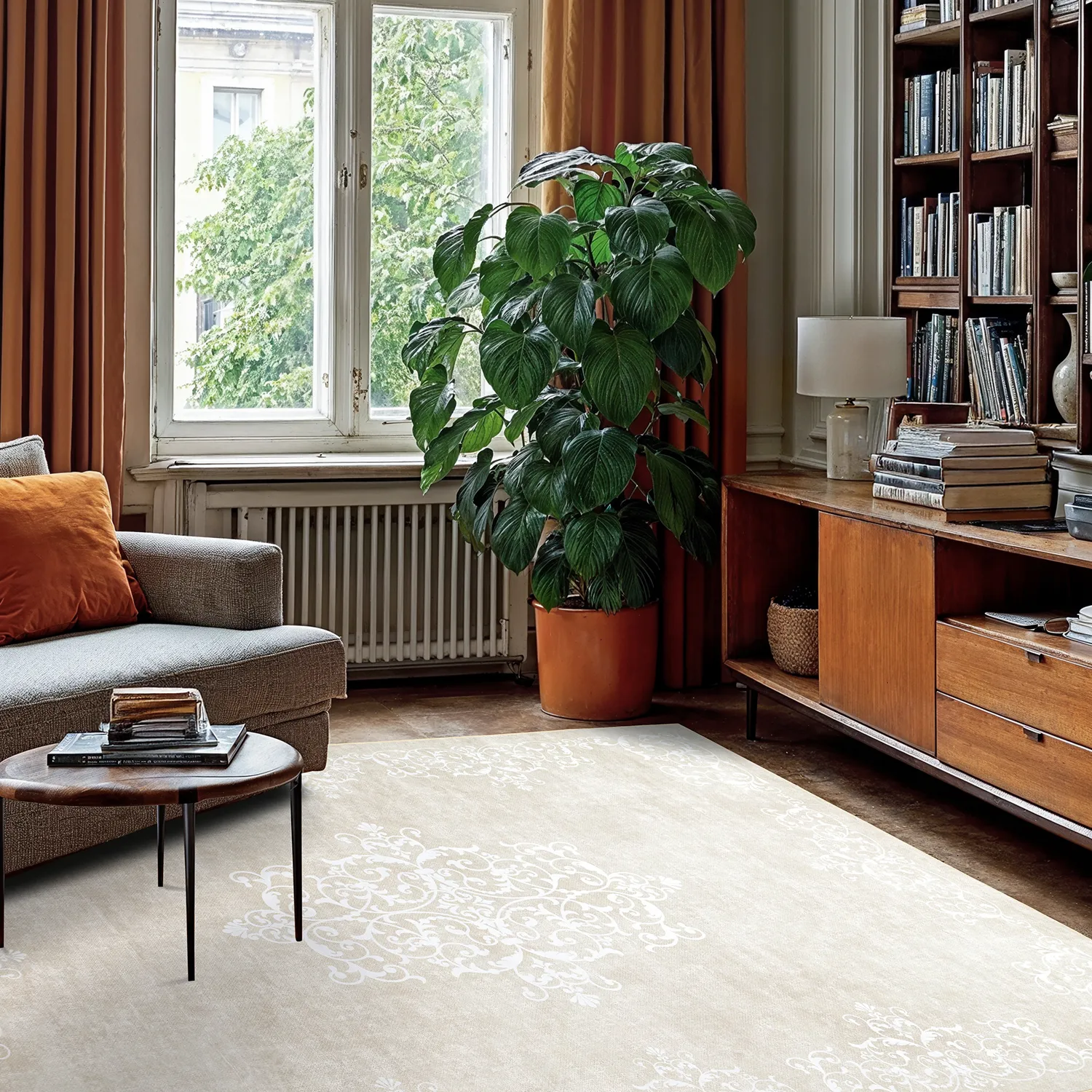 Wilton rug - Santi (beige/white)