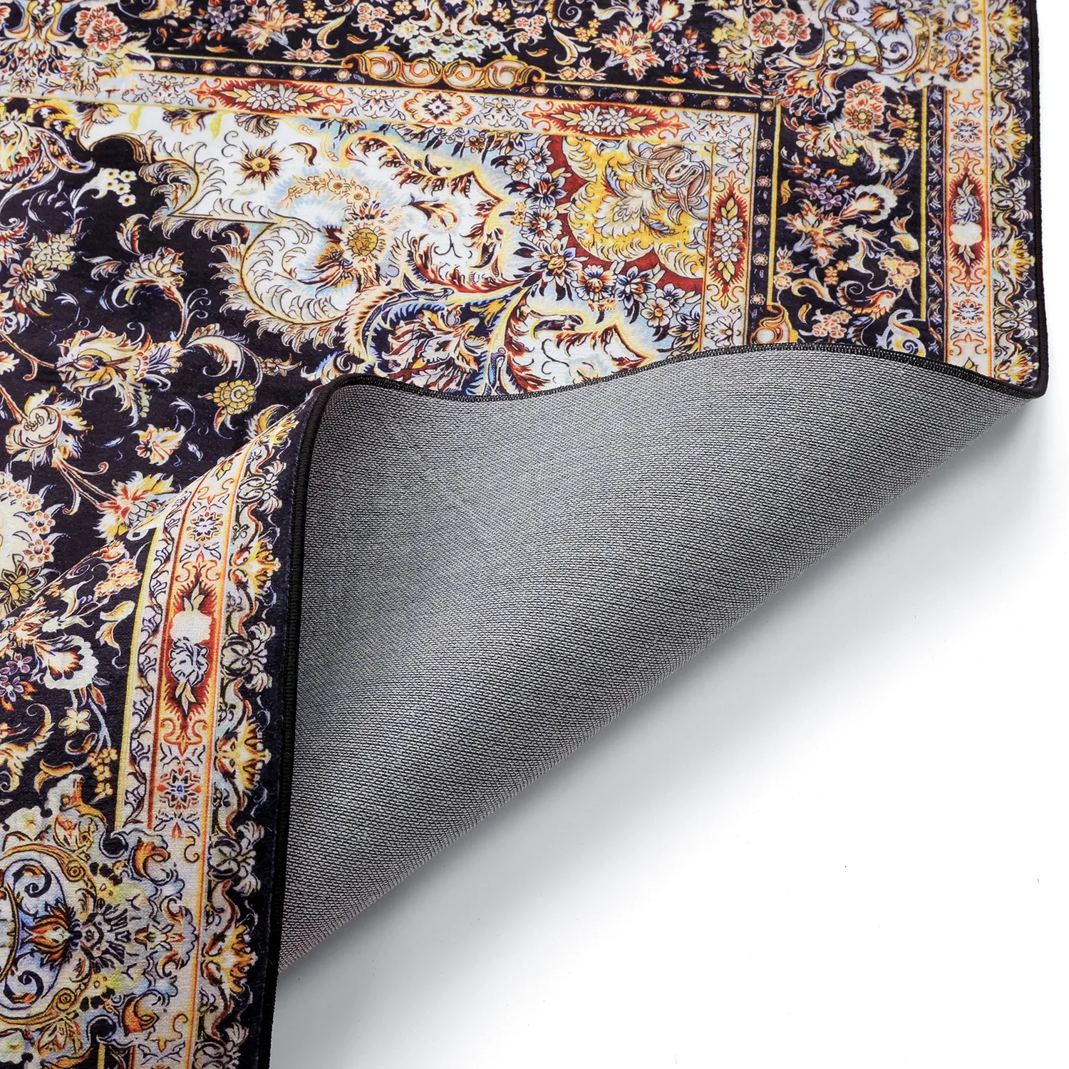 Wilton rug - Vakifli (black/multi)