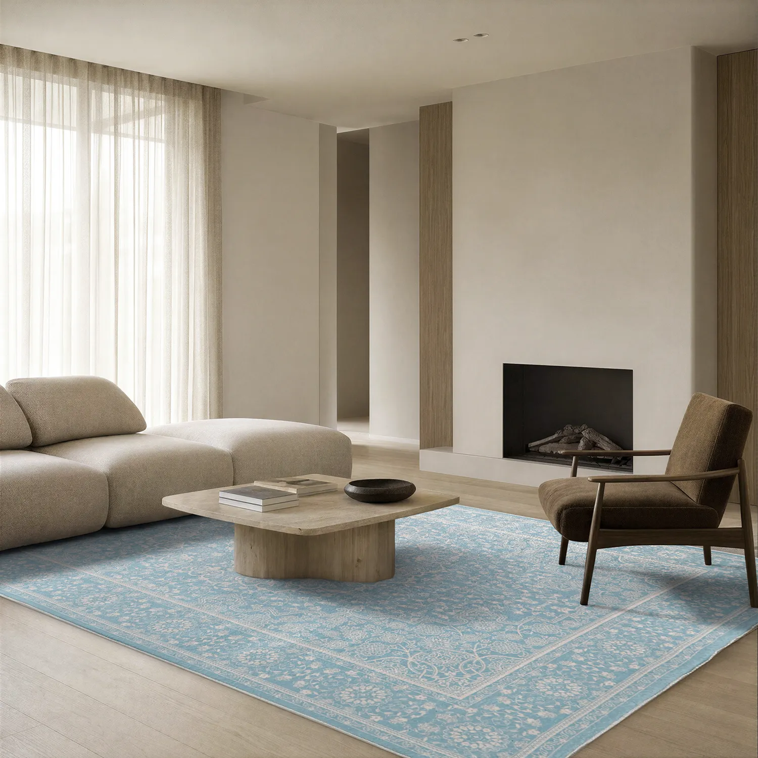 Wilton rug - Vivian (blue)