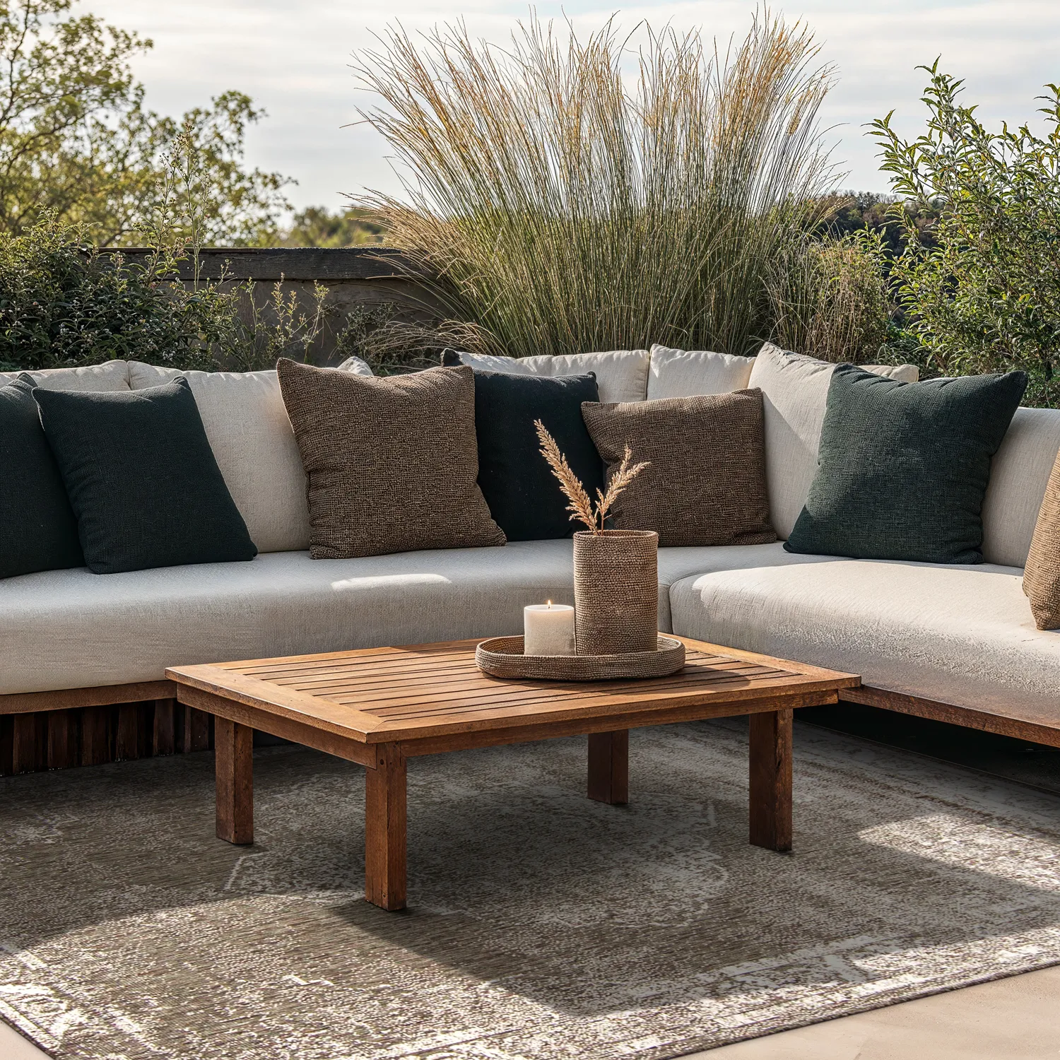 Indoor/Outdoor rug - Brussels Weave (grey)