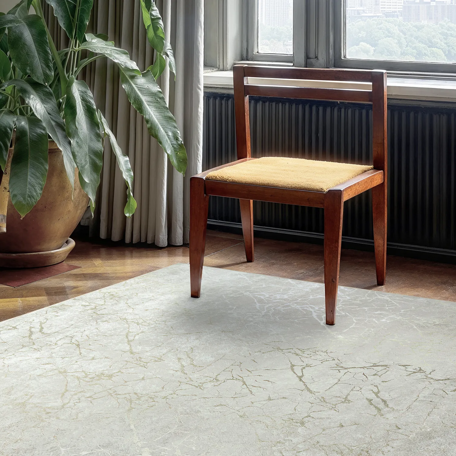 Wilton rug - Zaria (light brown/gold)