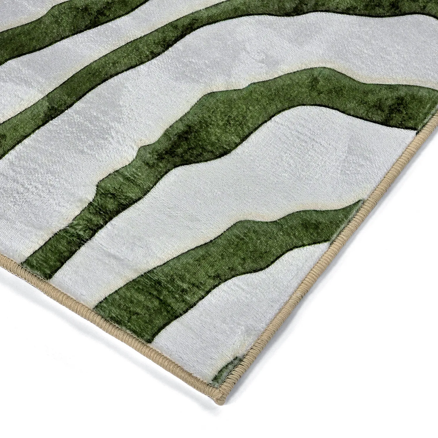 Wilton rug - Zebra (green)