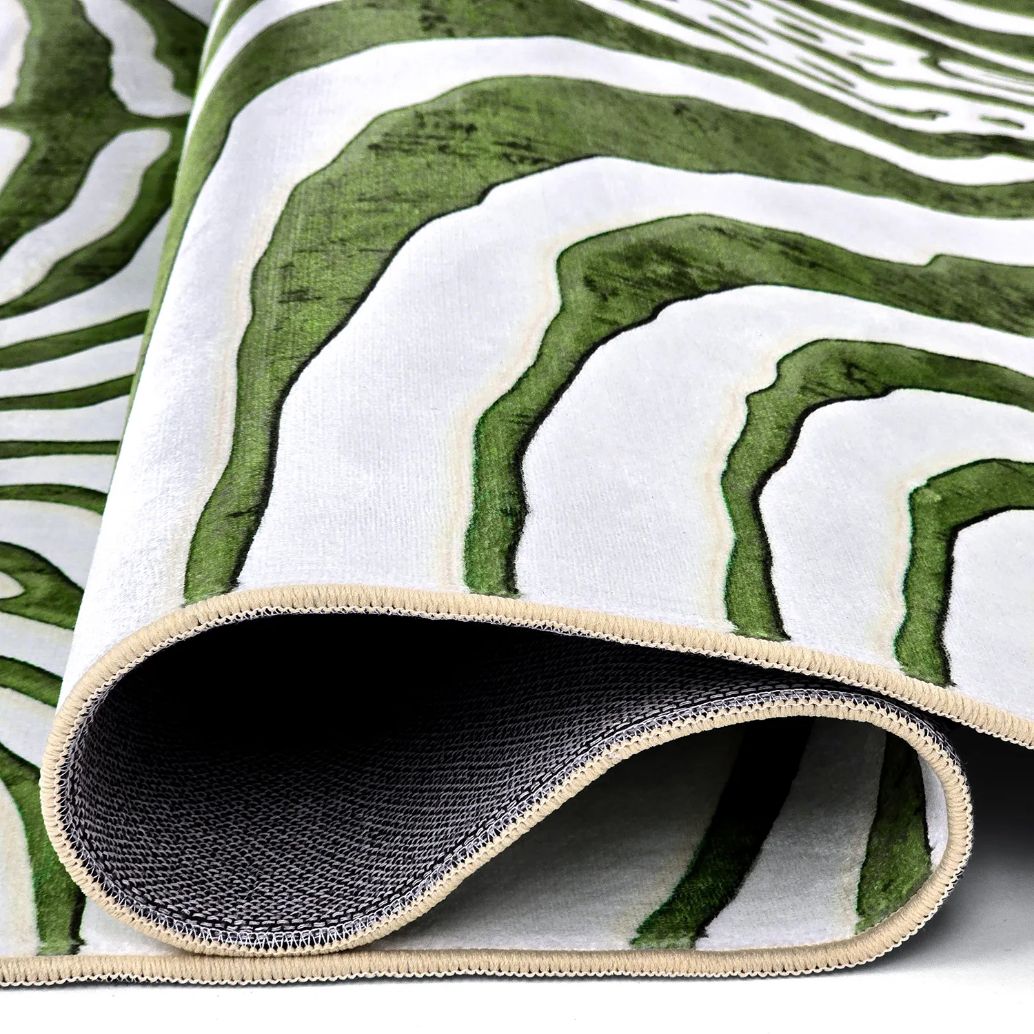 Wilton rug - Zebra (green)