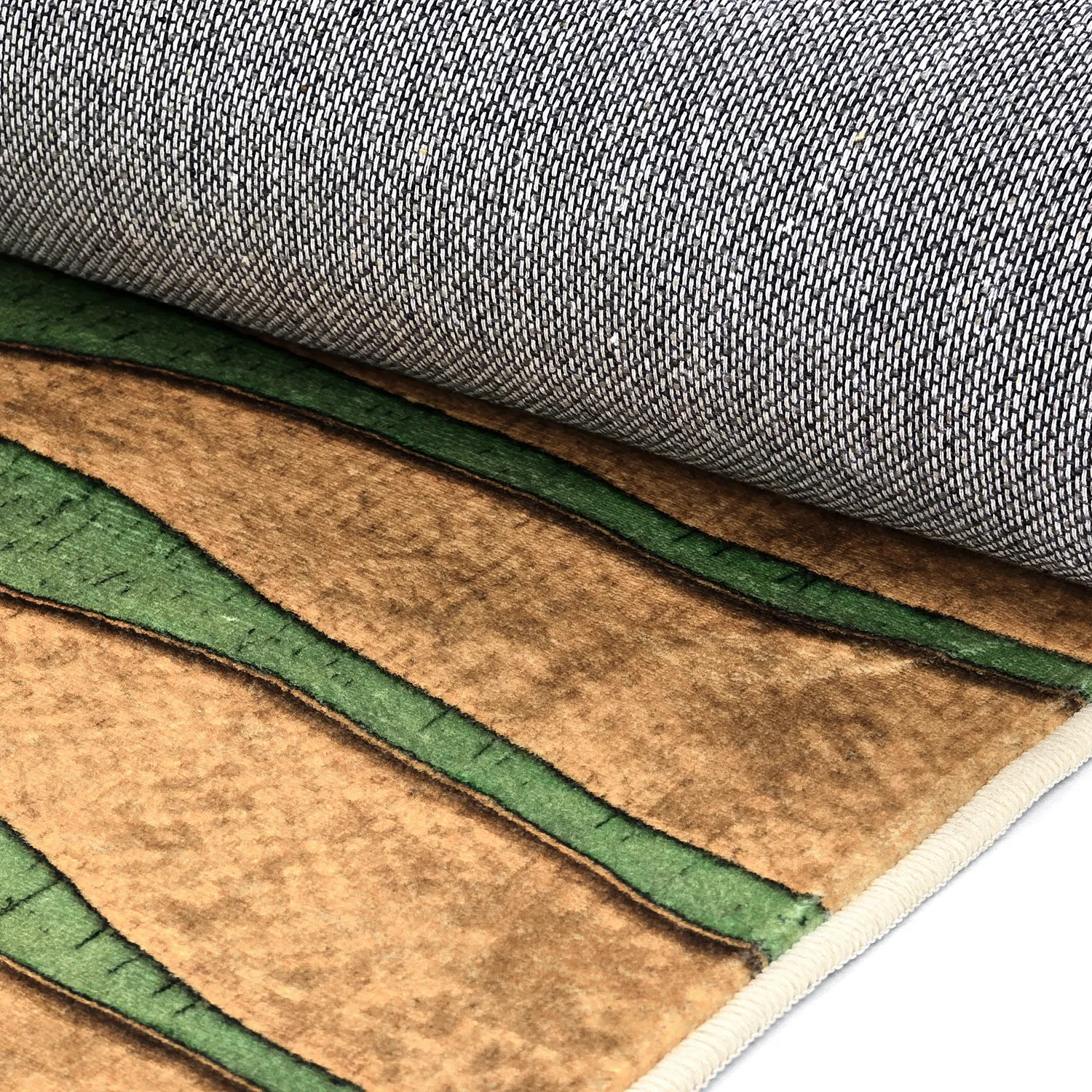 Wilton rug - Zebra (green/orange)