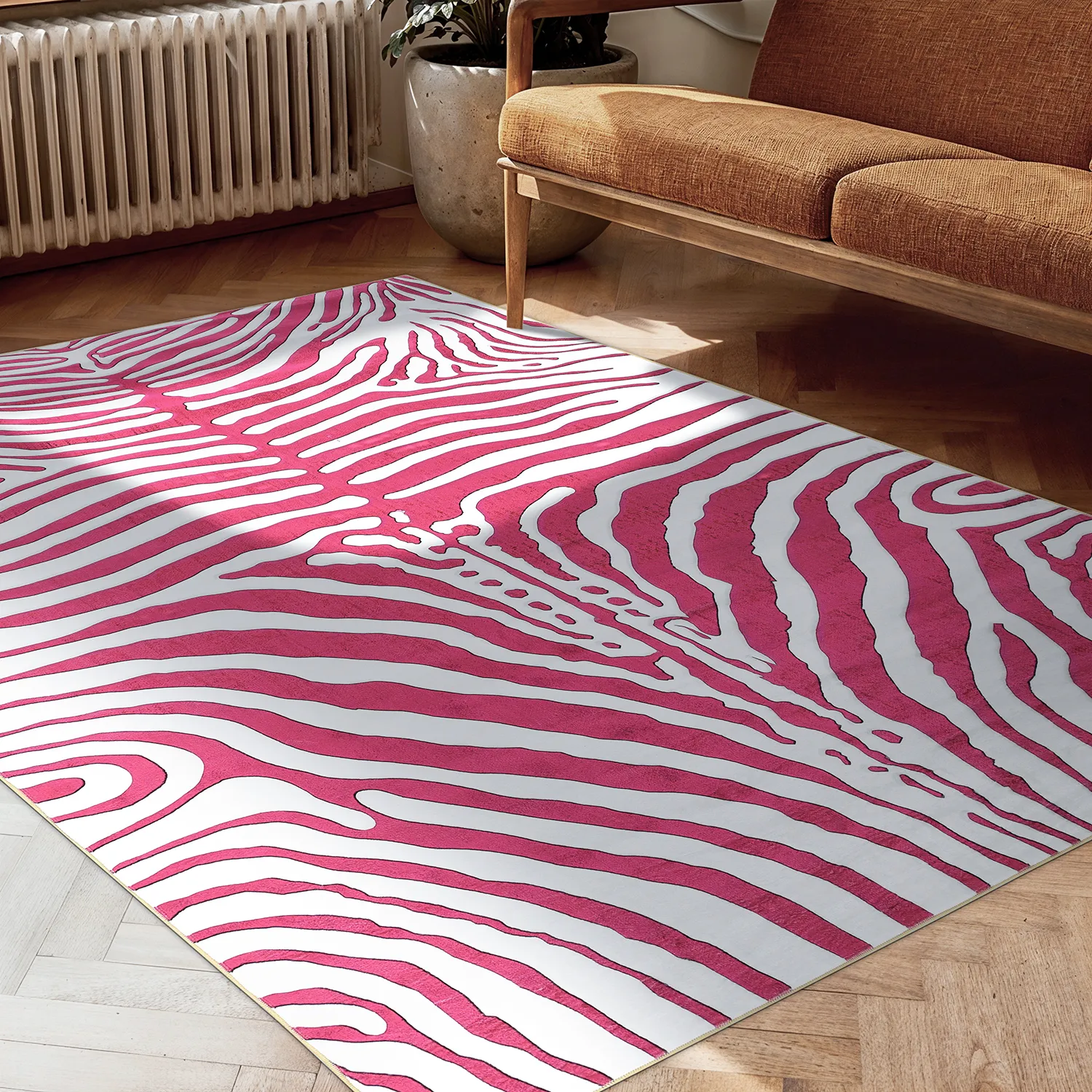 Wilton rug - Zebra (pink)