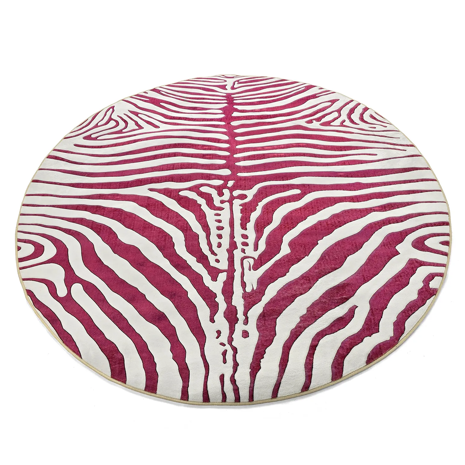 Round rug - Zebra (pink)
