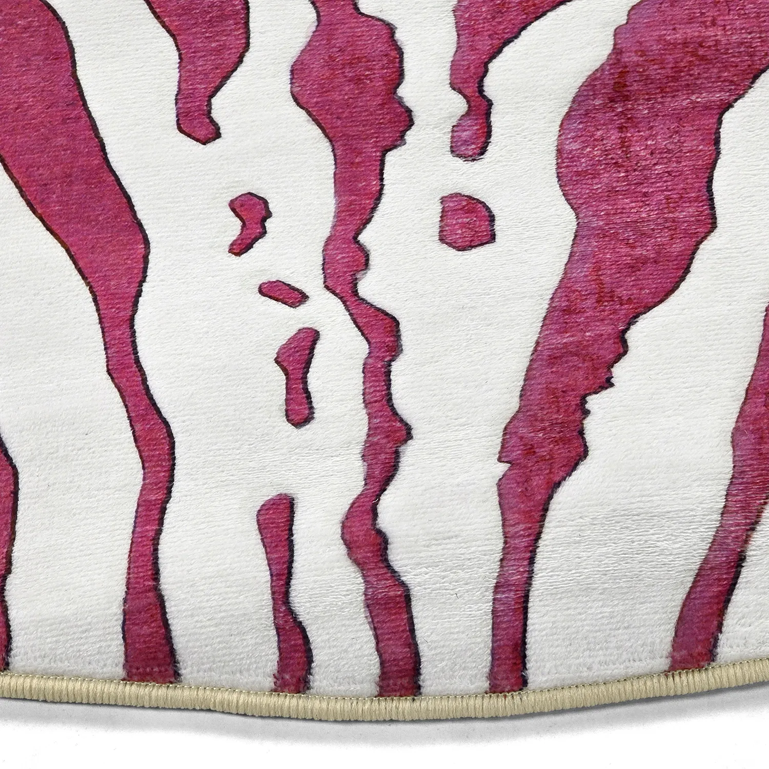 Round rug - Zebra (pink)