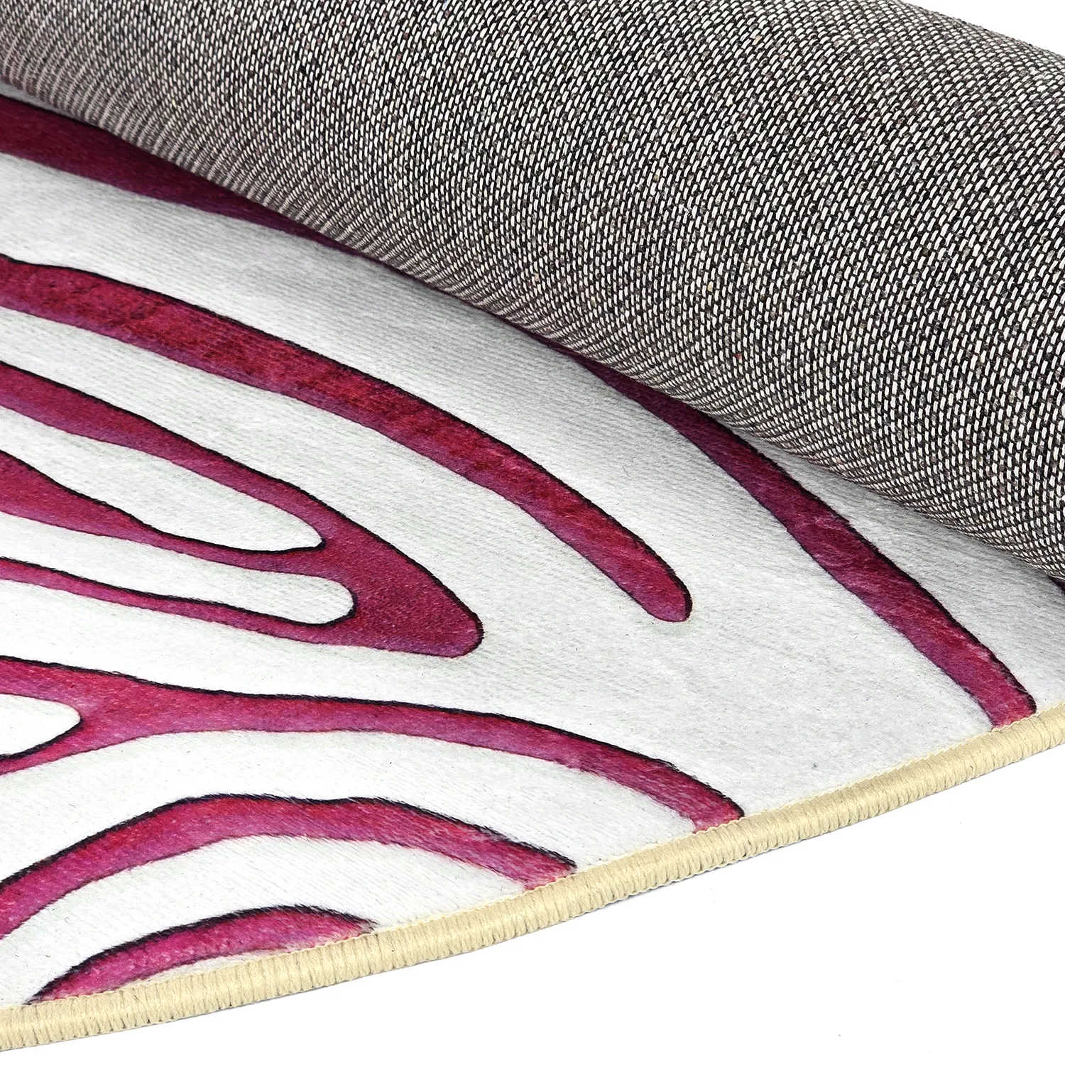 Round rug - Zebra (pink)