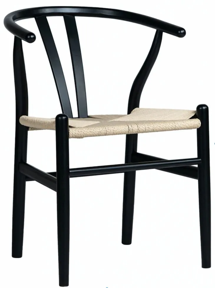 Chair - Alta (black/beige) - 2 pcs