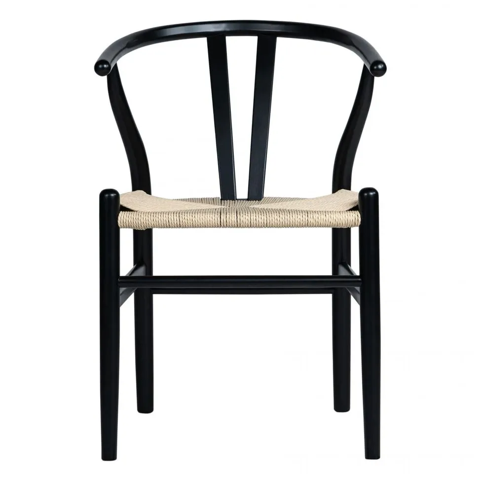 Chair - Alta (black/beige) - 2 pcs