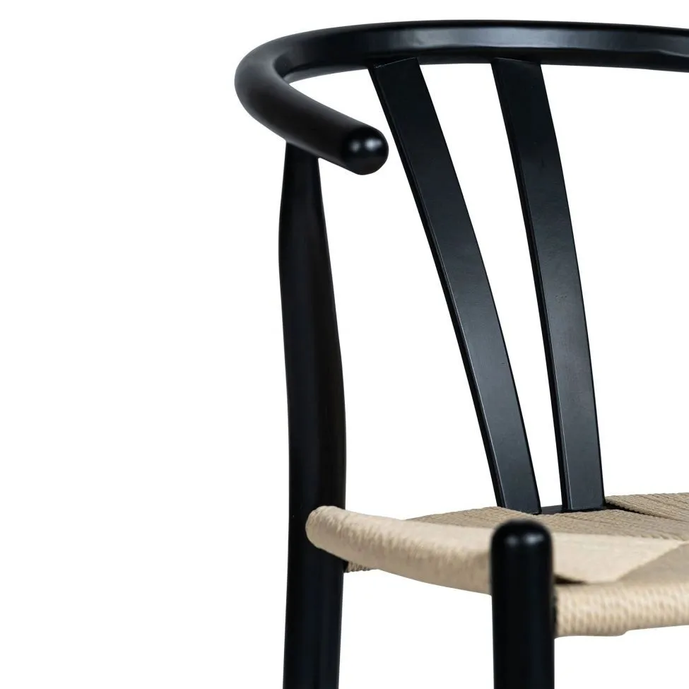 Chair - Alta (black/beige) - 2 pcs