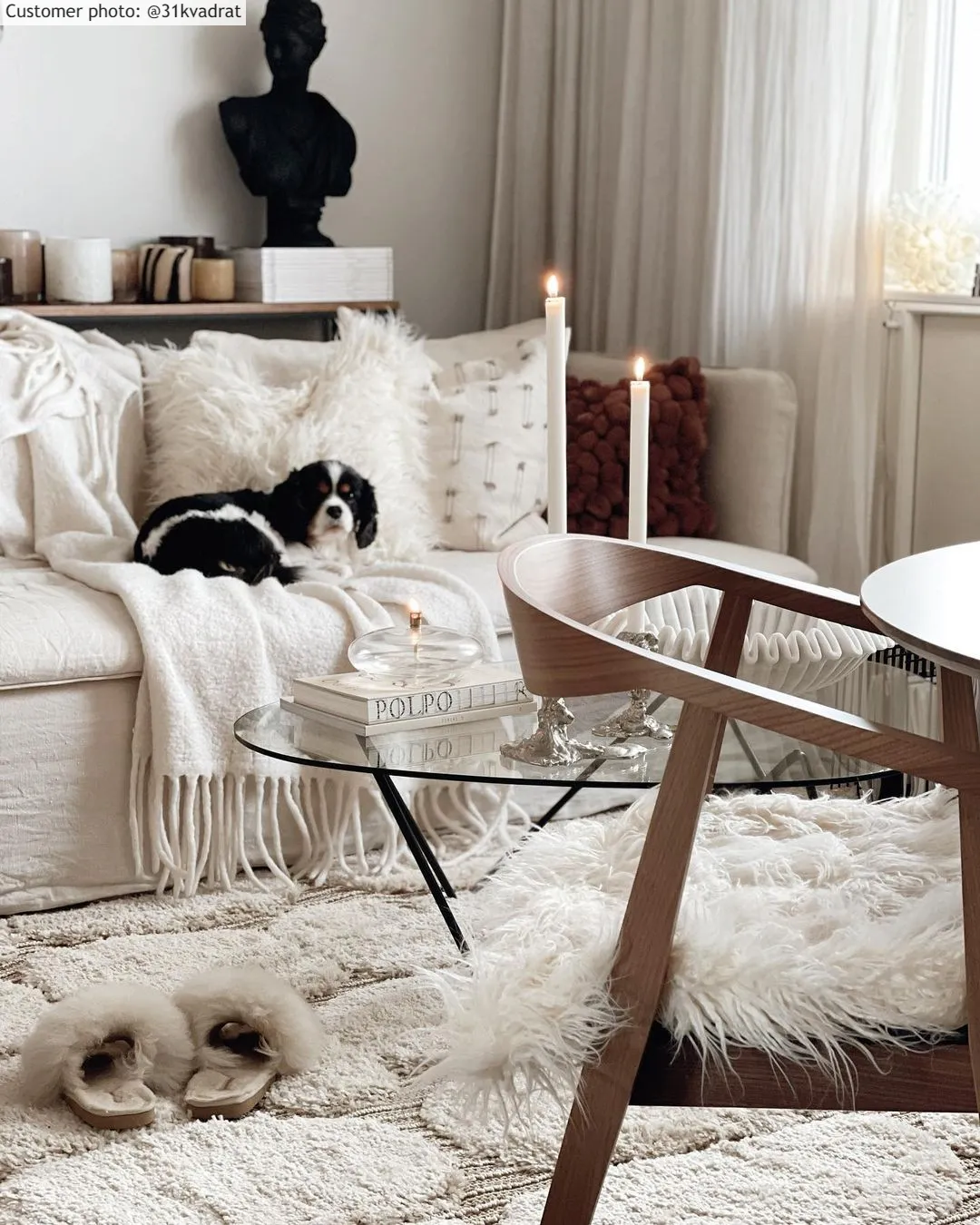 Shaggy rugs - Fondi (beige)